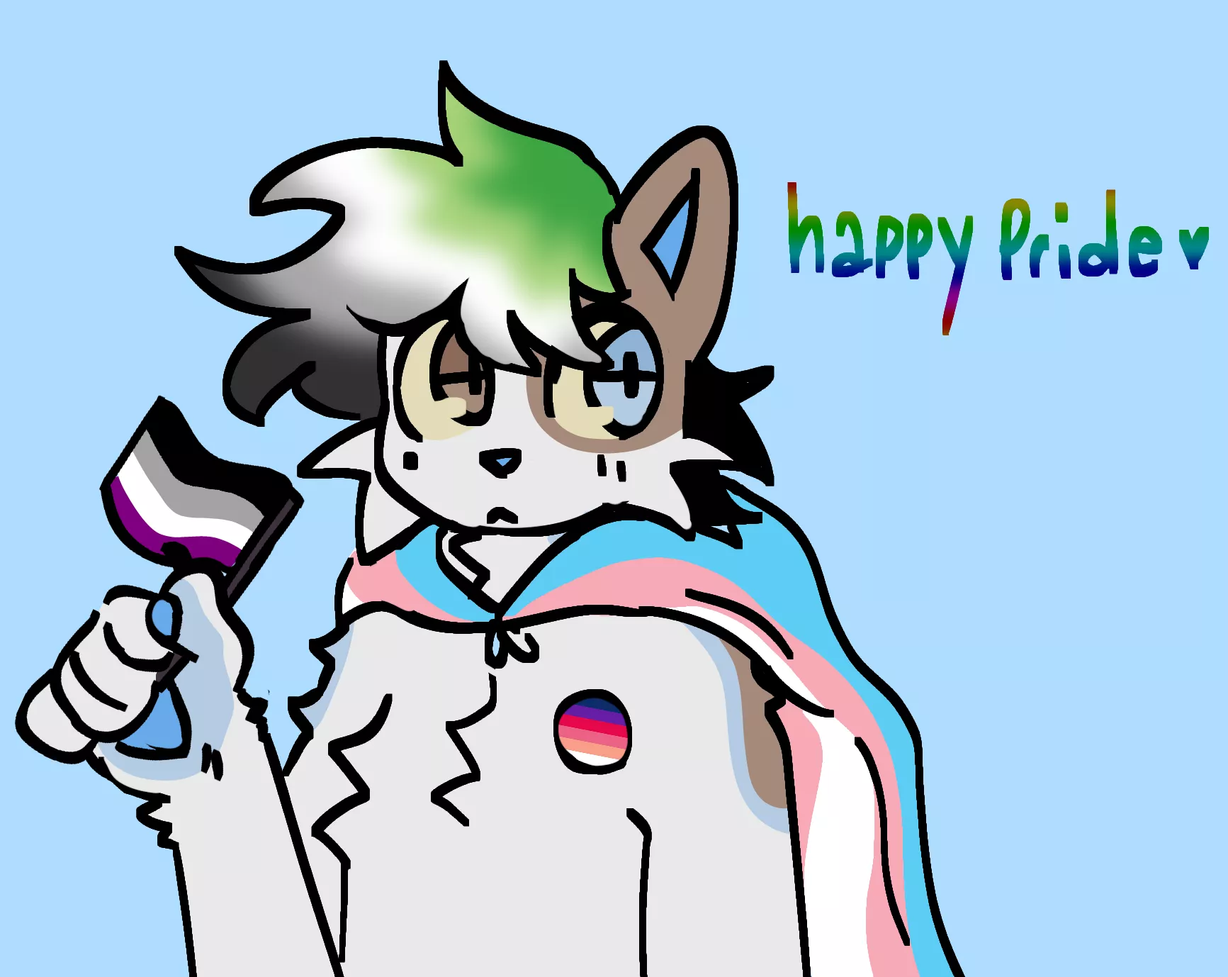 Happy pride! (art by me <3)