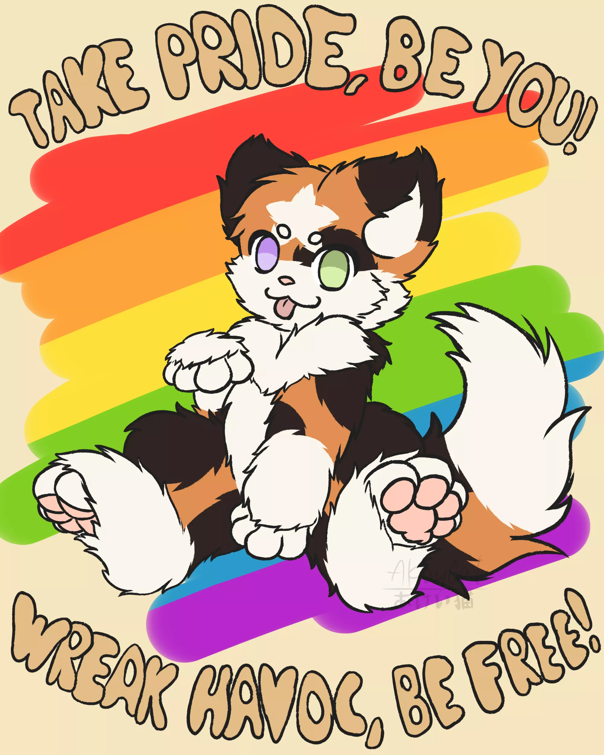 Happy Pride Month! Evewyone! UwU (Kinda late to the party TwT)