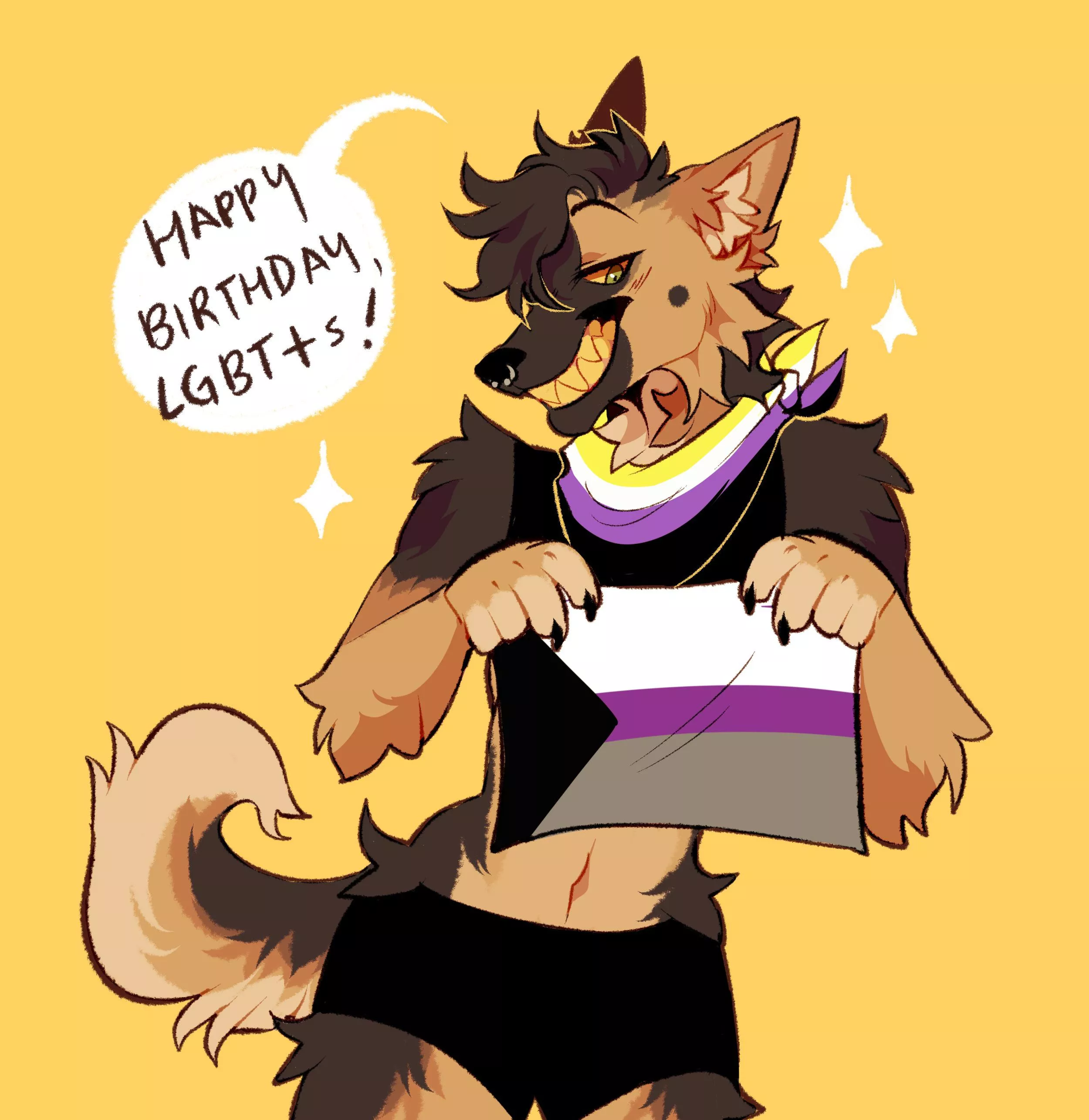 Happy pride month yall! (art by me)