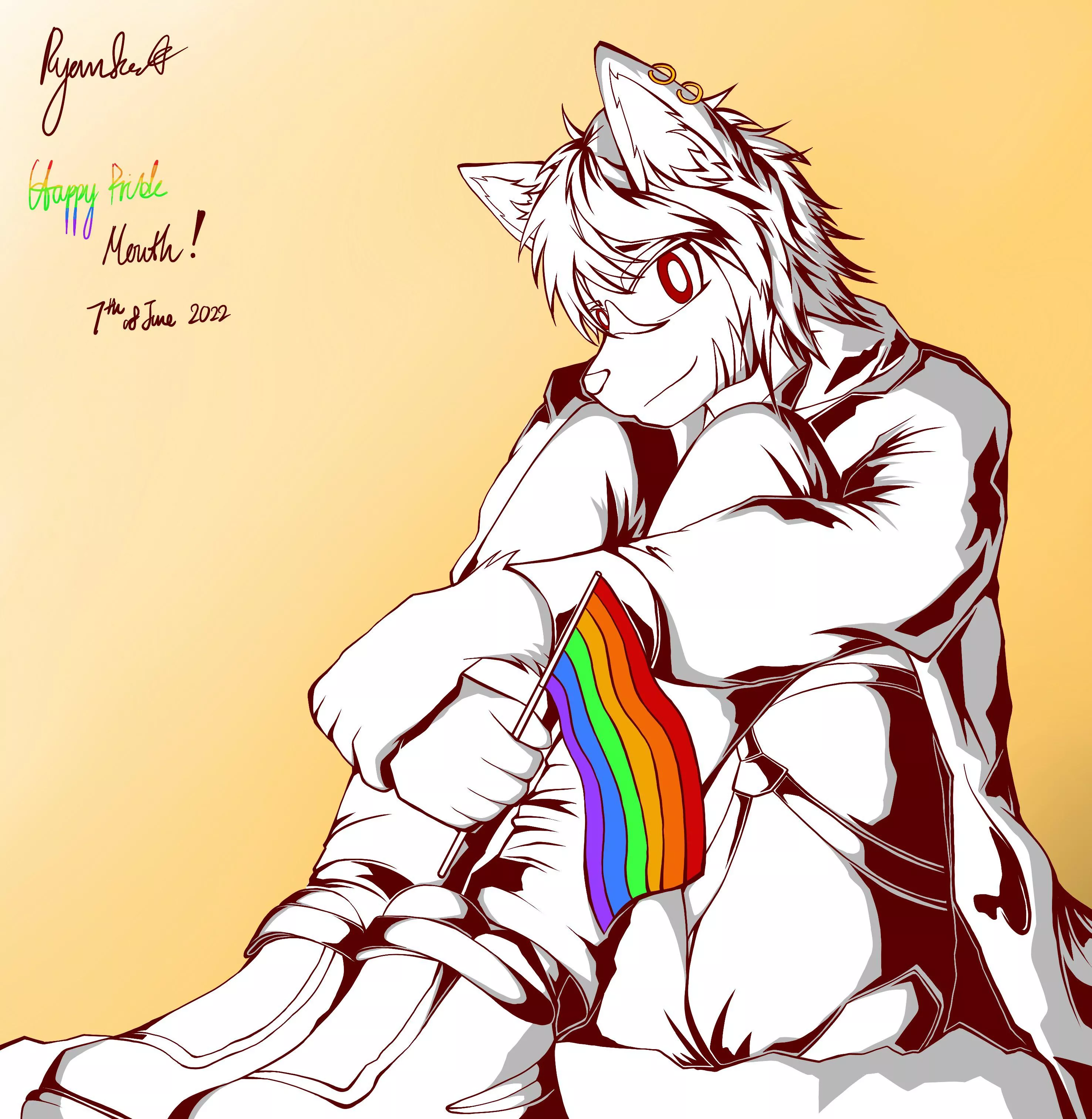 Happy pride to everyone in this sub! Art by me