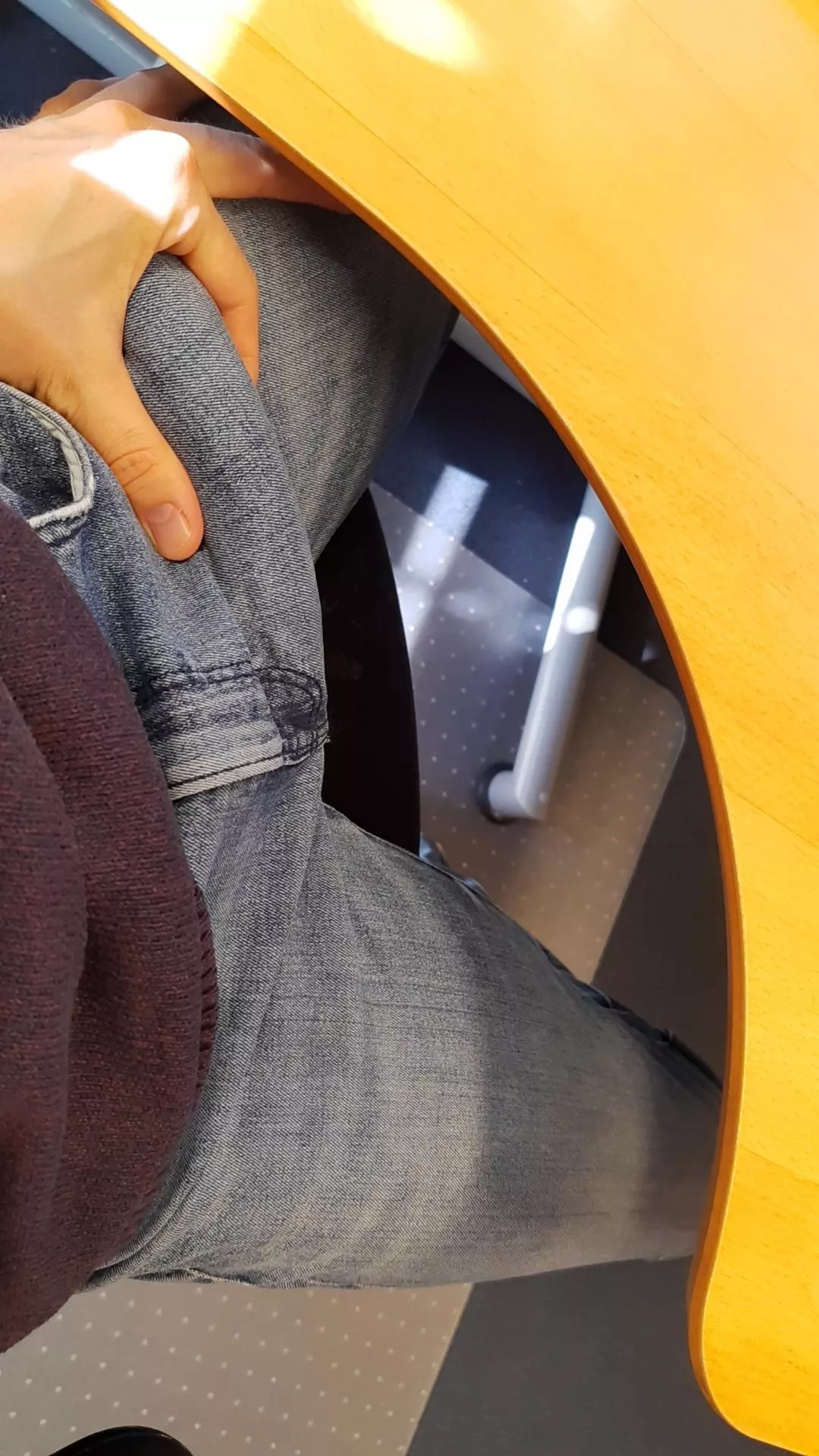 Hard cock in the office