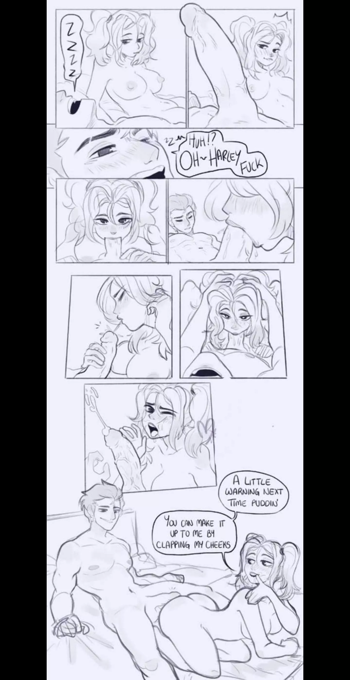 Harley Quinn morning blowjob and facial (Tactical_Shadow12)