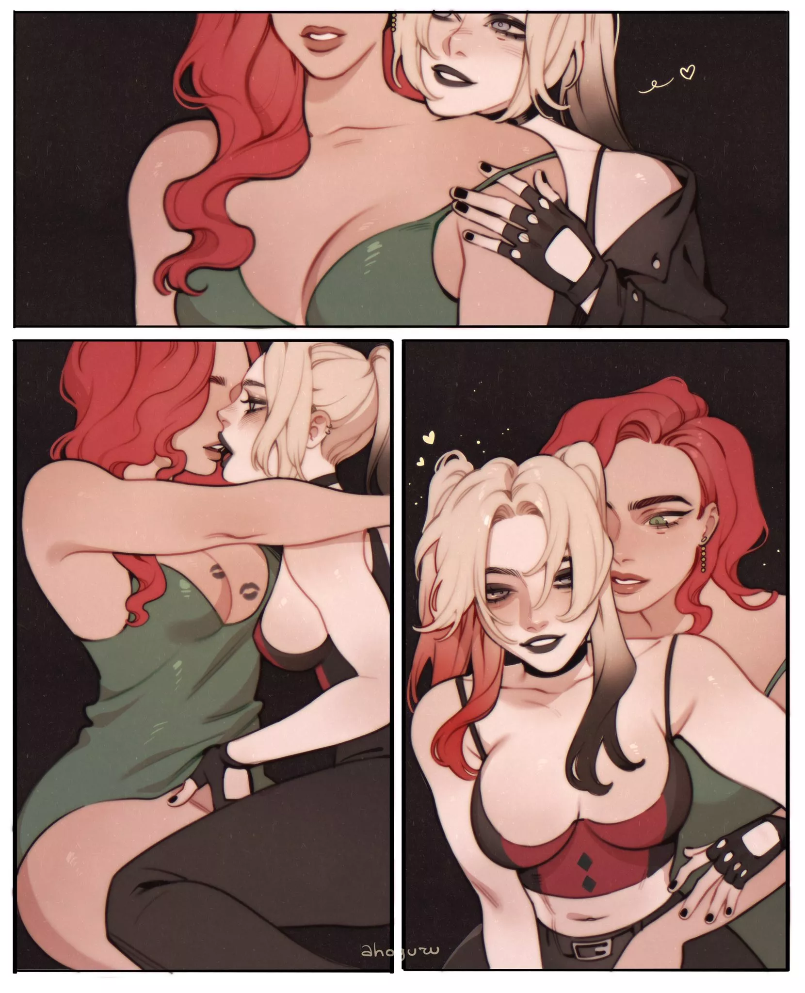 Harley Quinn x Poison Ivy (Ahoguru) [DC]