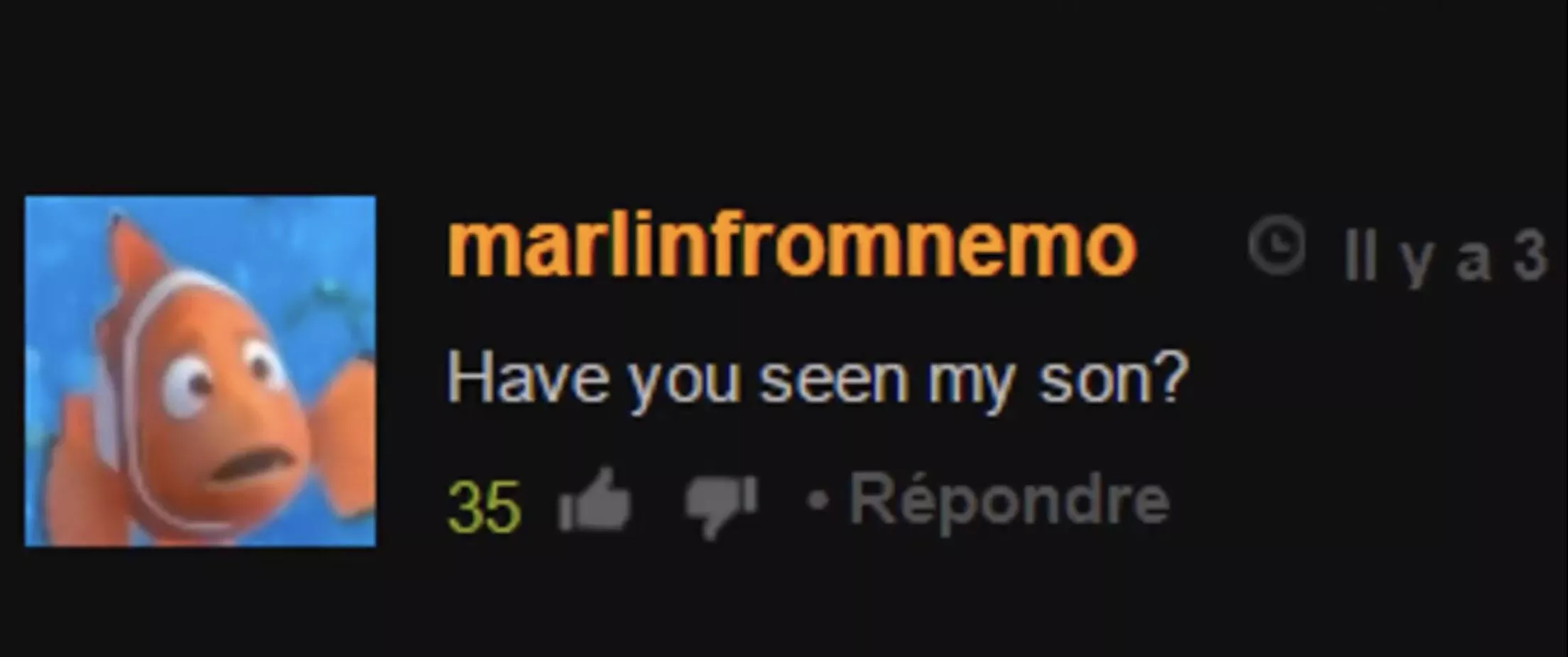 Have you seen my son ?