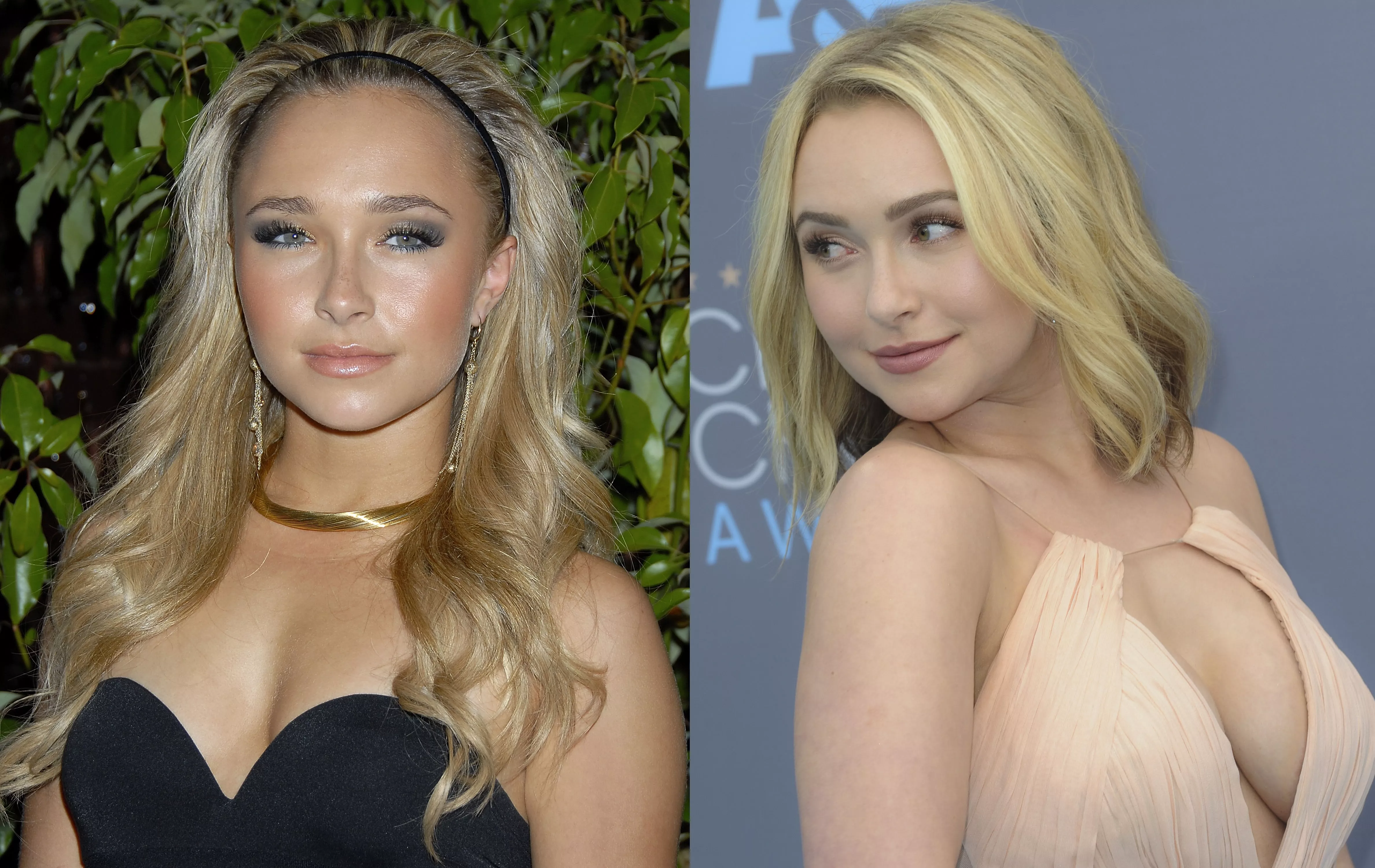 Hayden Panettiere February 2008 (aged 18) vs 2016 (one pregnancy later)