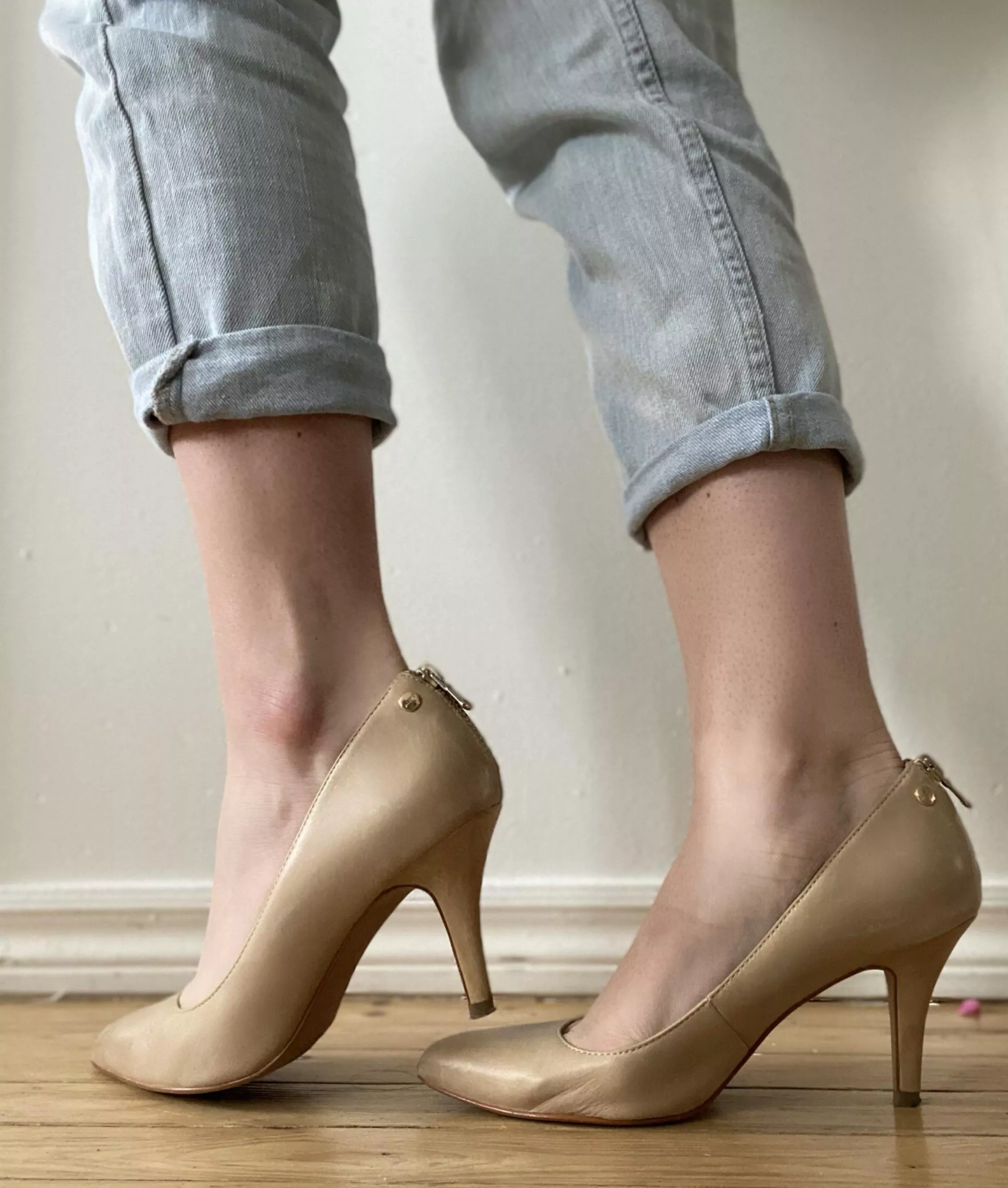 Heels and jeans