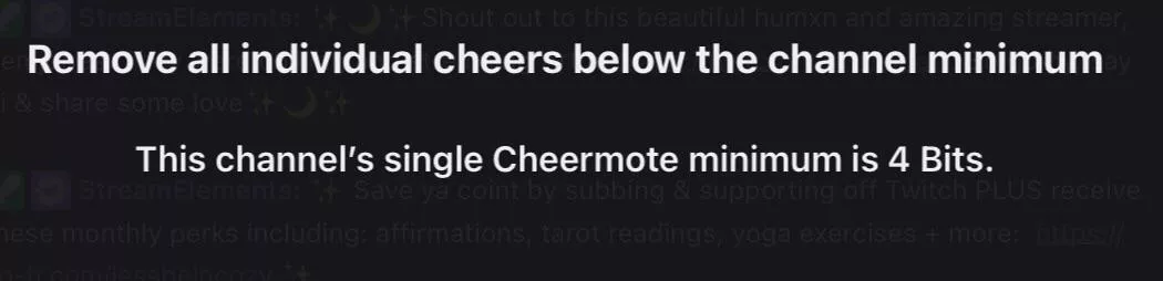 Hello, so basically whenever I tried to cheer to a streamer, it says this. I couldn’t cheer since it says this. I’m in mobile since I’m on my way home from work.