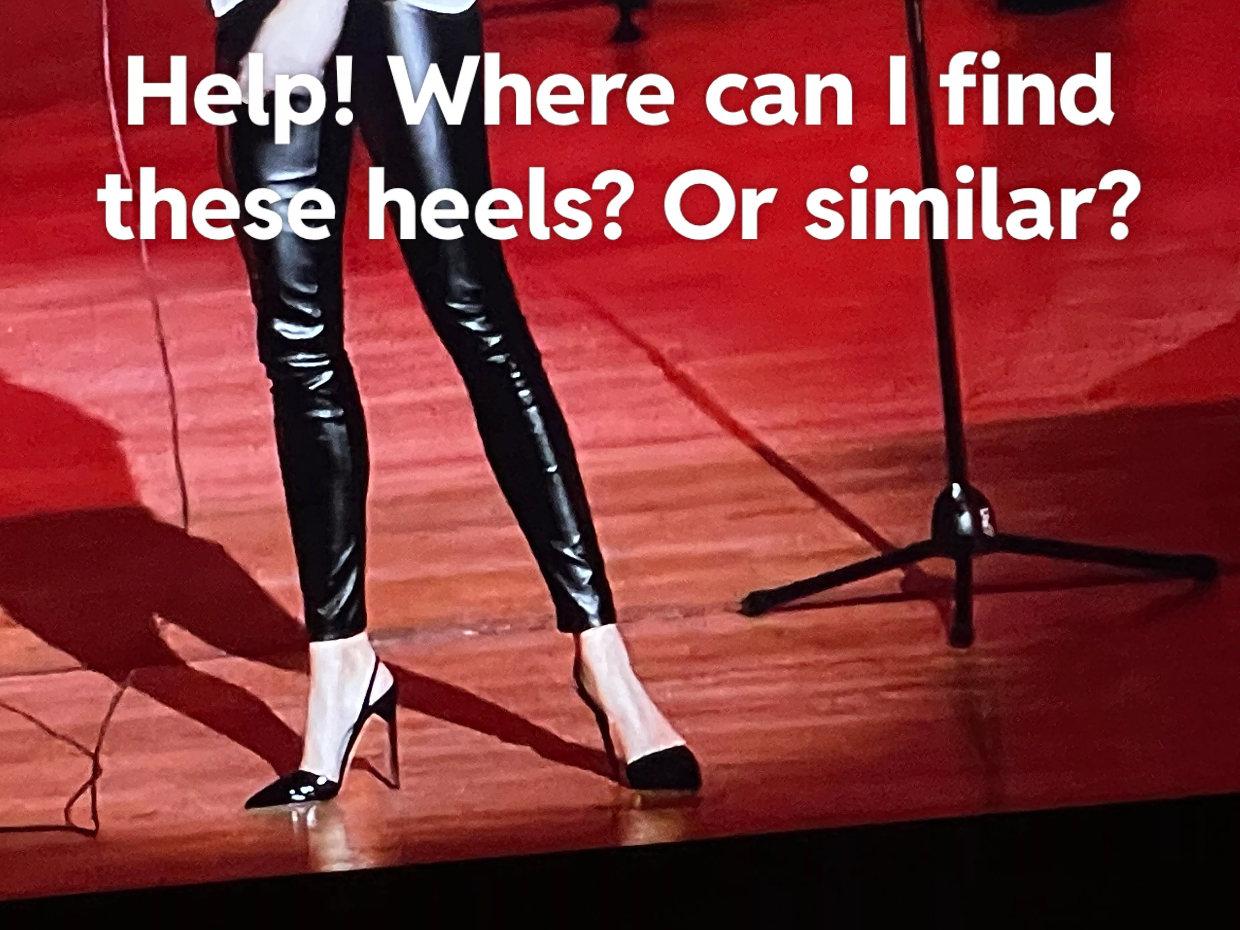 Help! Where can I find these heels or something similar? I saw them worn by the comedian Sofia niño de Rivera on Netflix.