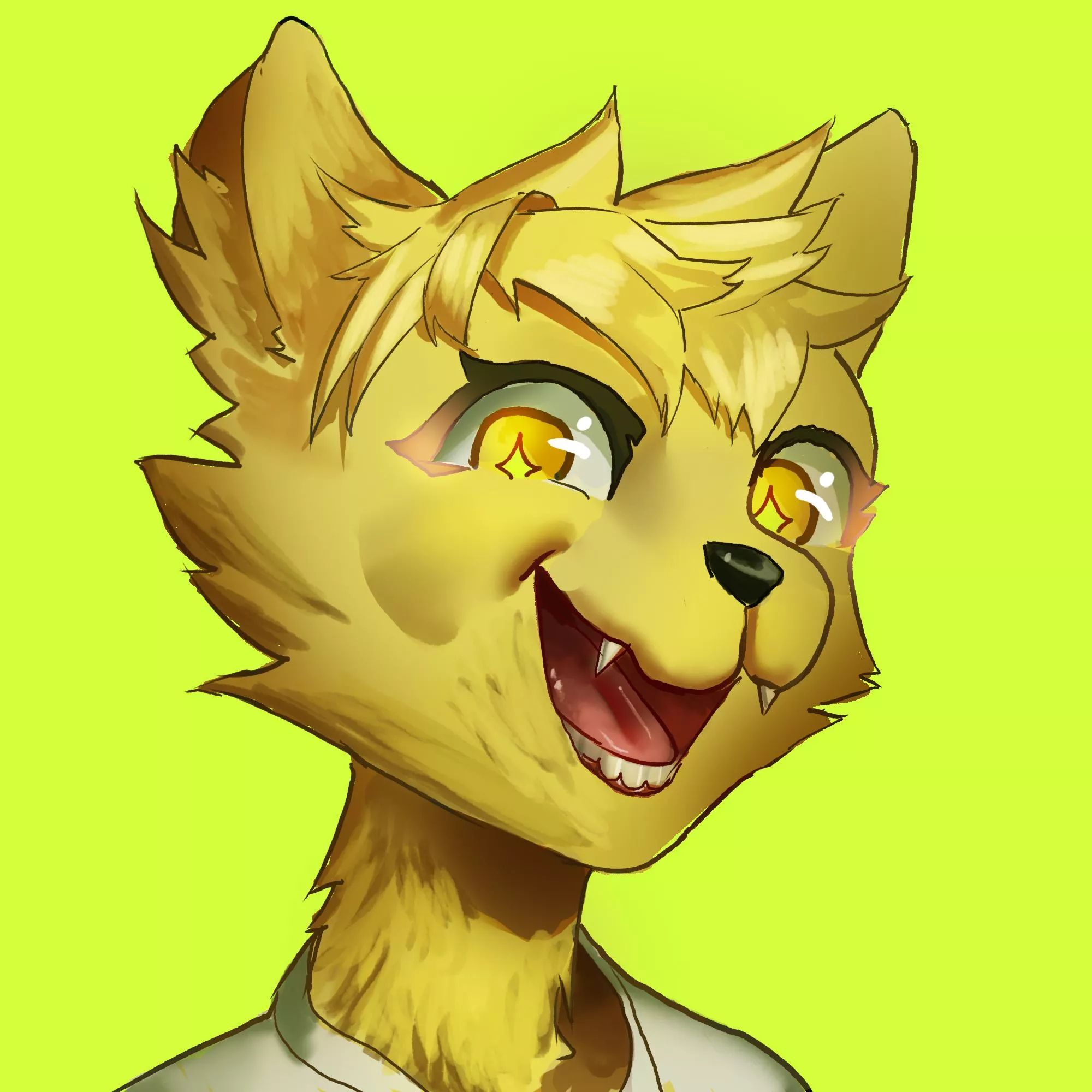 he's happy :3 (art by me! @leoncoelhoc on Twitter)