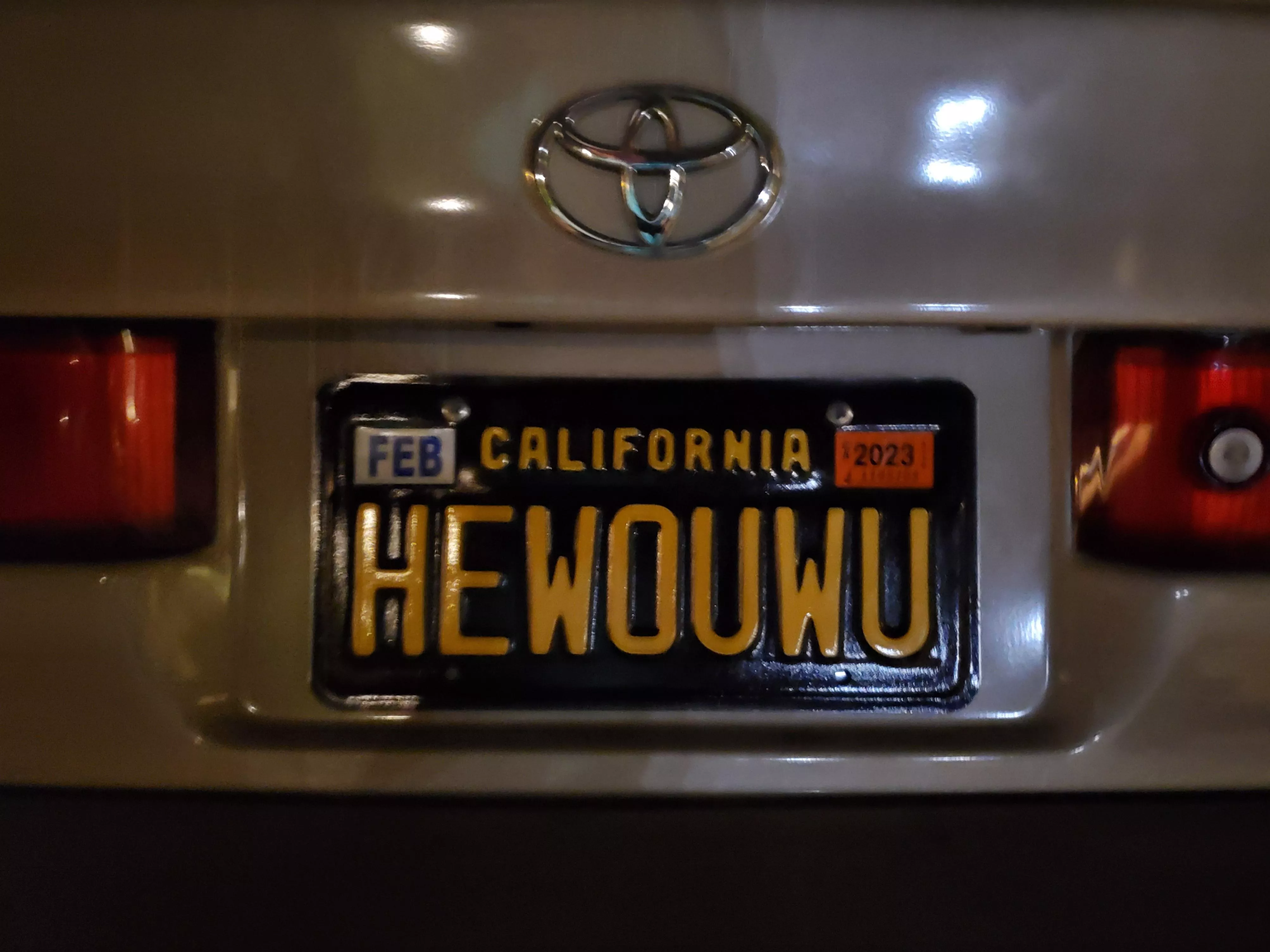 HEWO UWU license plate