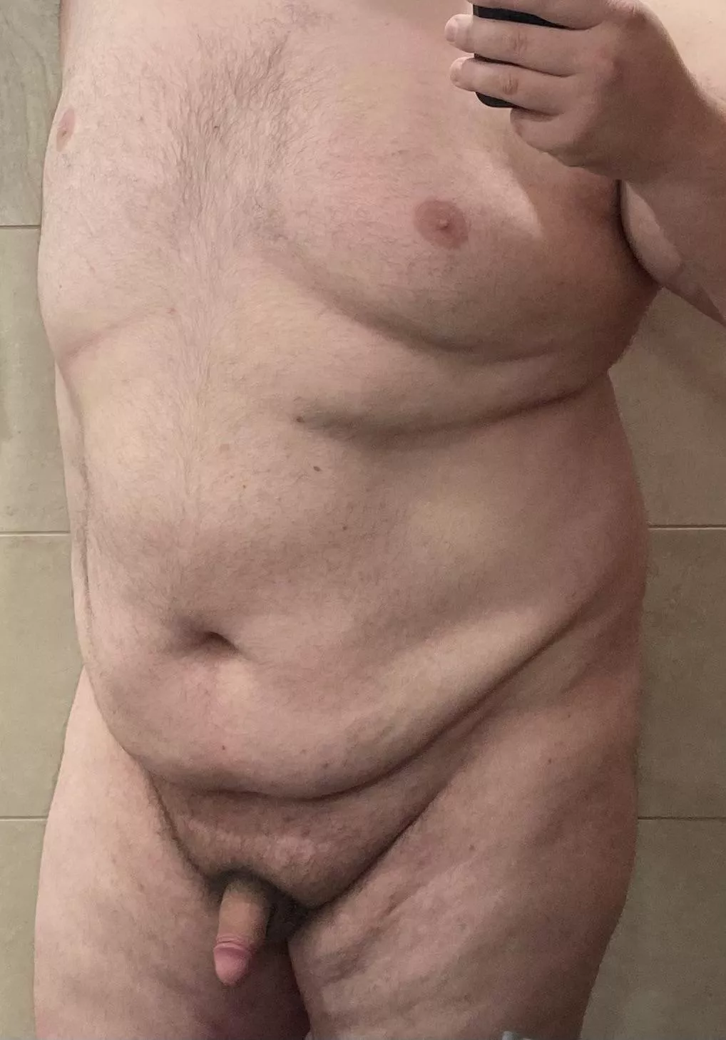 Hi 👋🏻 everyone! I’m 6’4” 380lbs and just trying to get comfy with showing my body.