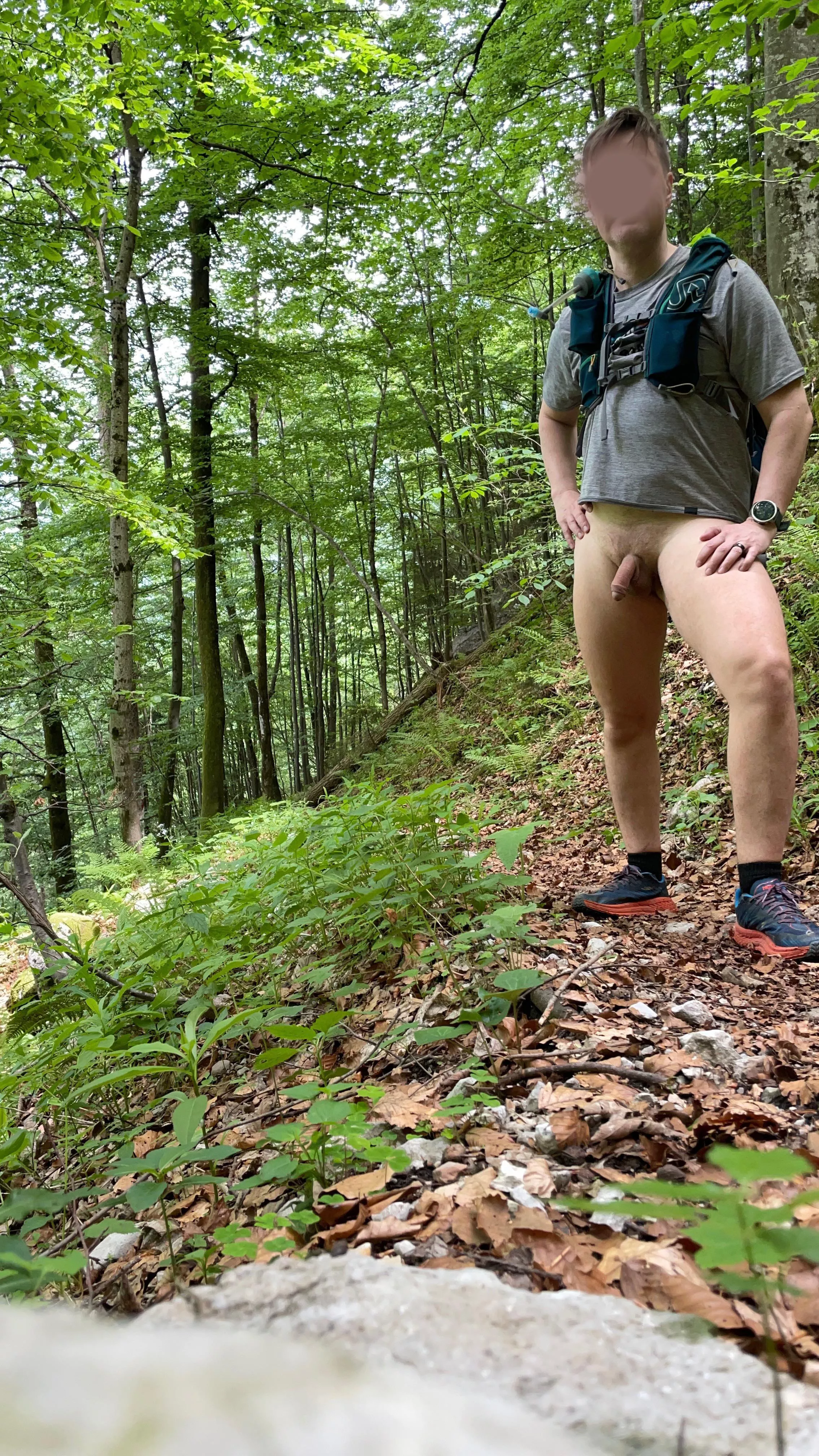 Hiking at Austria on vacation. Great remote trails.