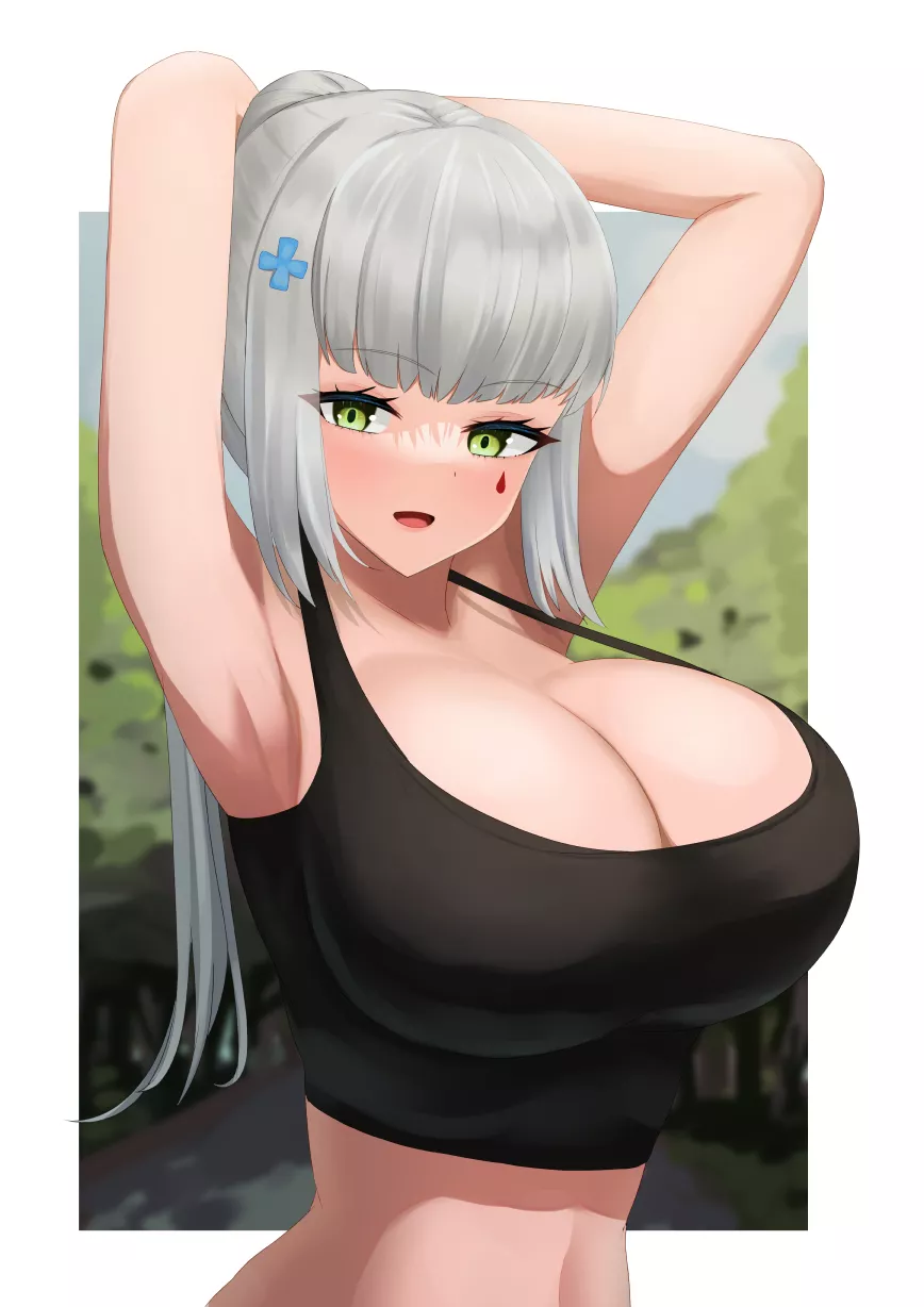 HK416 Arms Up Sports Bra (Organ3432) [Girls Frontline]