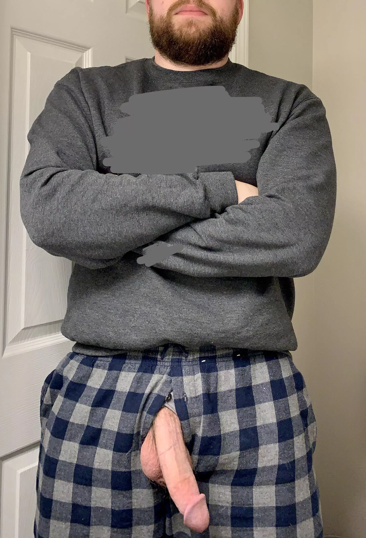 Hope you like my plaid pajamas. [35]