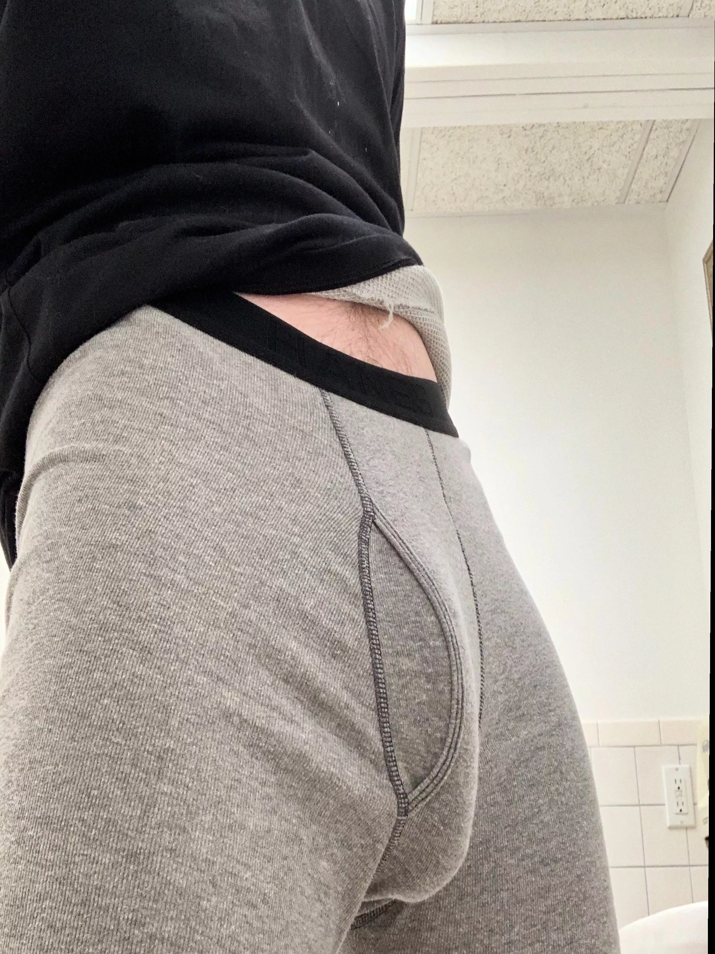 horny at work bulge