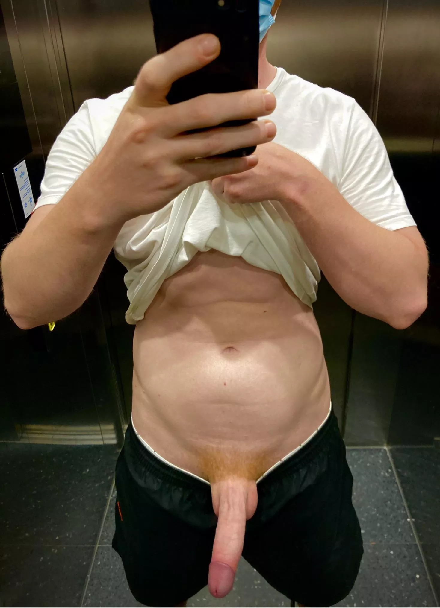 Horny elevator fun