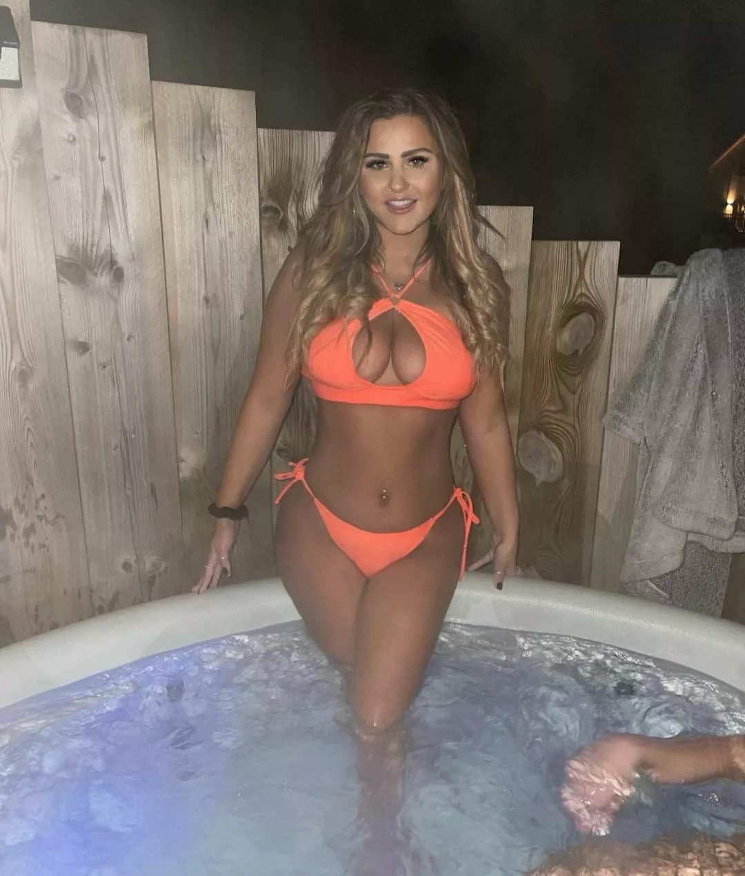 Hot tub orange