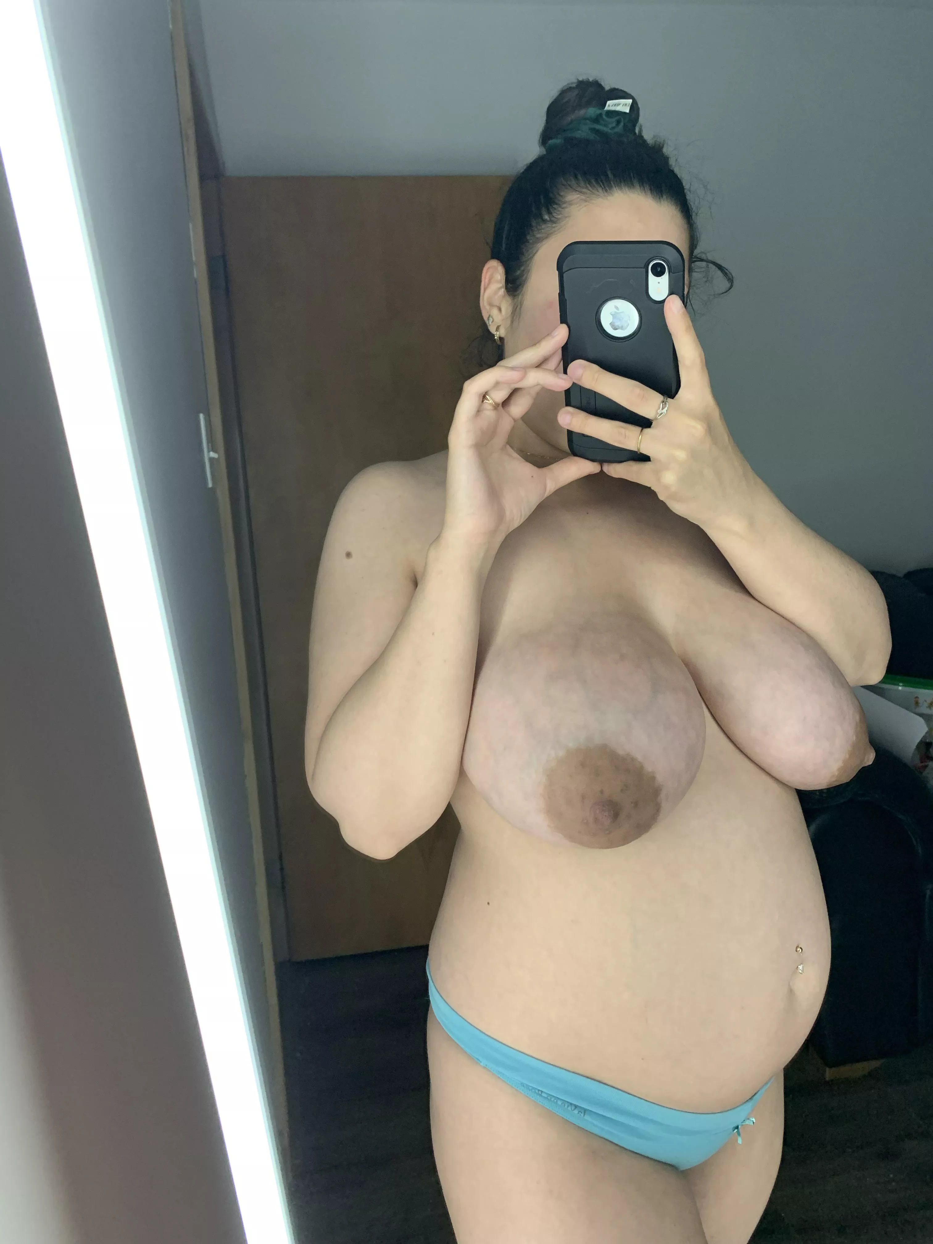 How do you like my 23 weeks big tits?