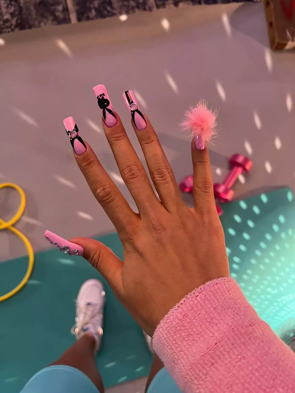 How do you like the new nails on set for Playboy magazine? ðŸ’•