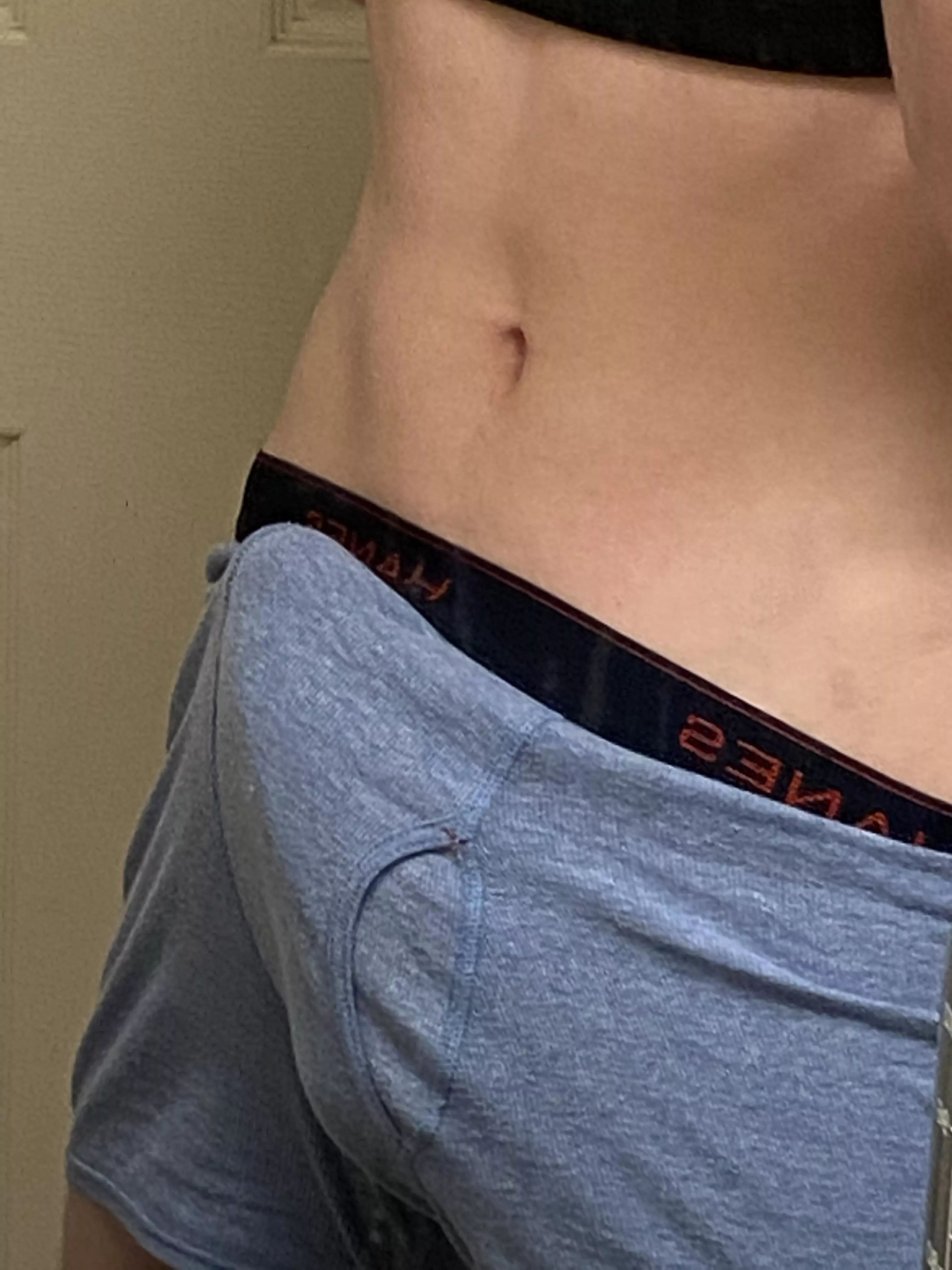 How’s my bulge? How badly do u want to see what’s under