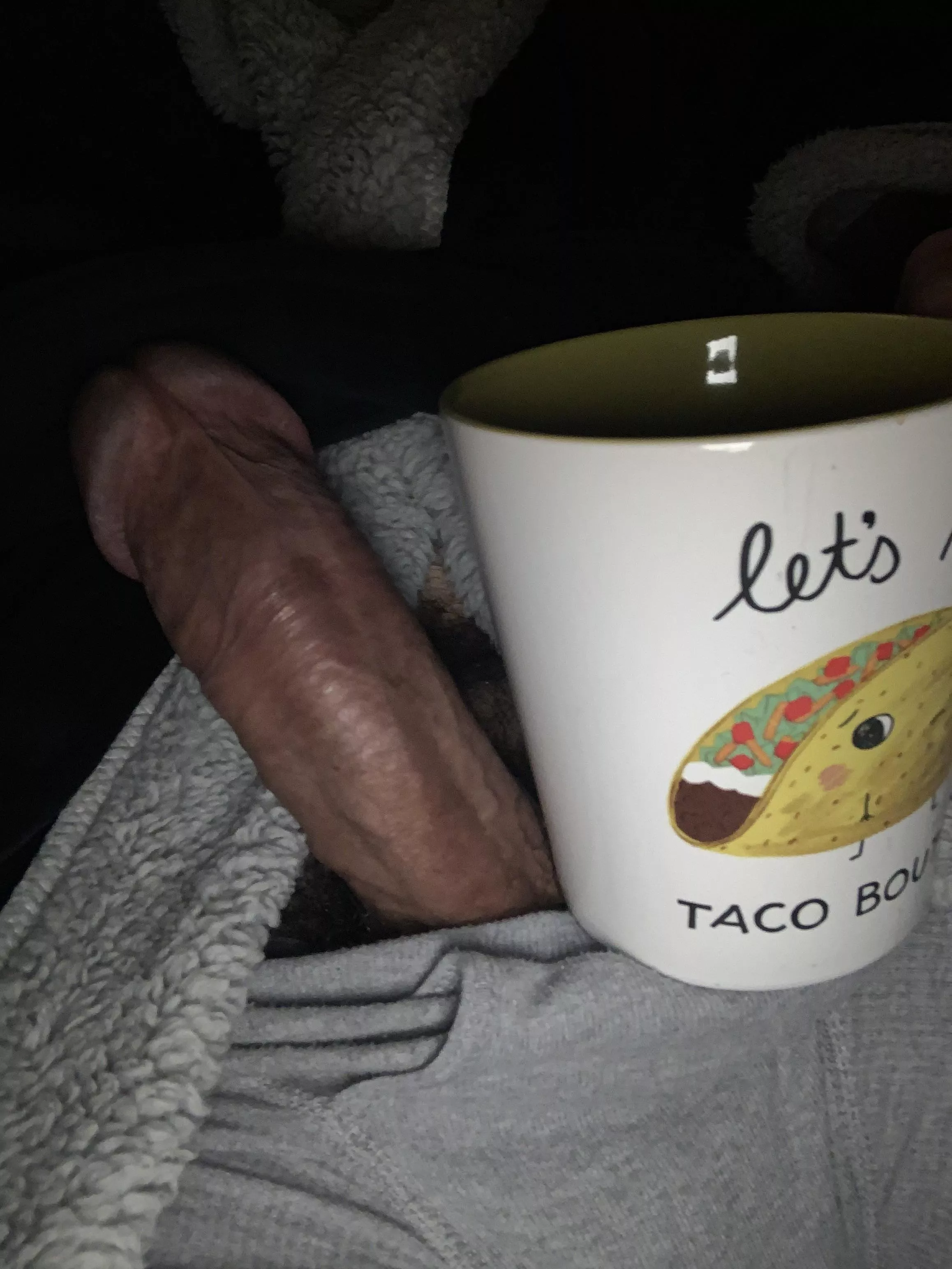 Hump day cock and coffee