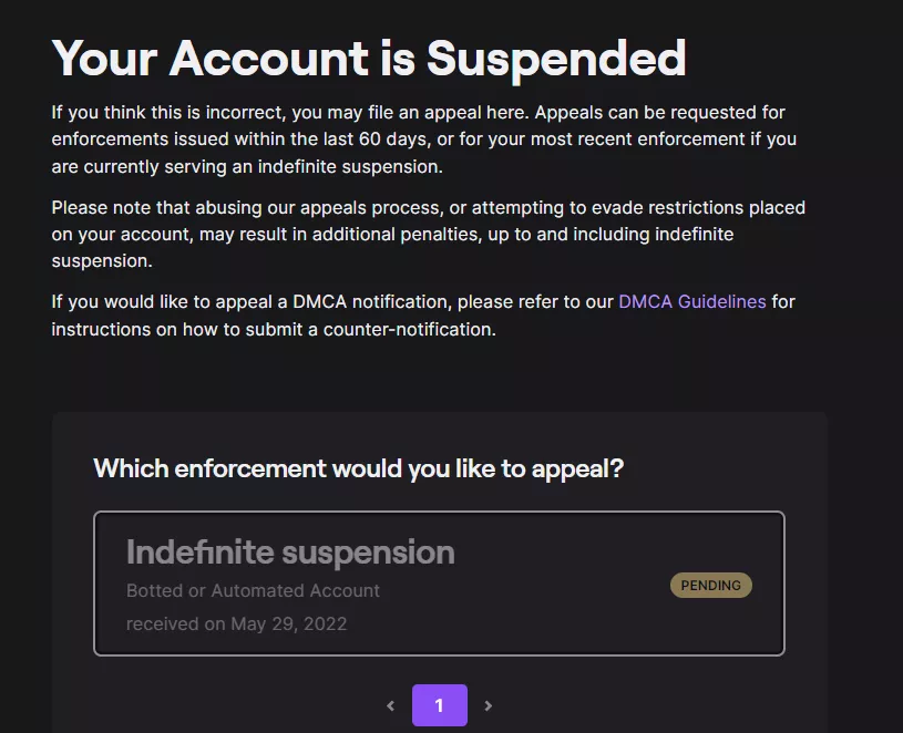 I am a regular twitch user and not even a streamer, and they just ban me with no reason and warning? I am so confused.