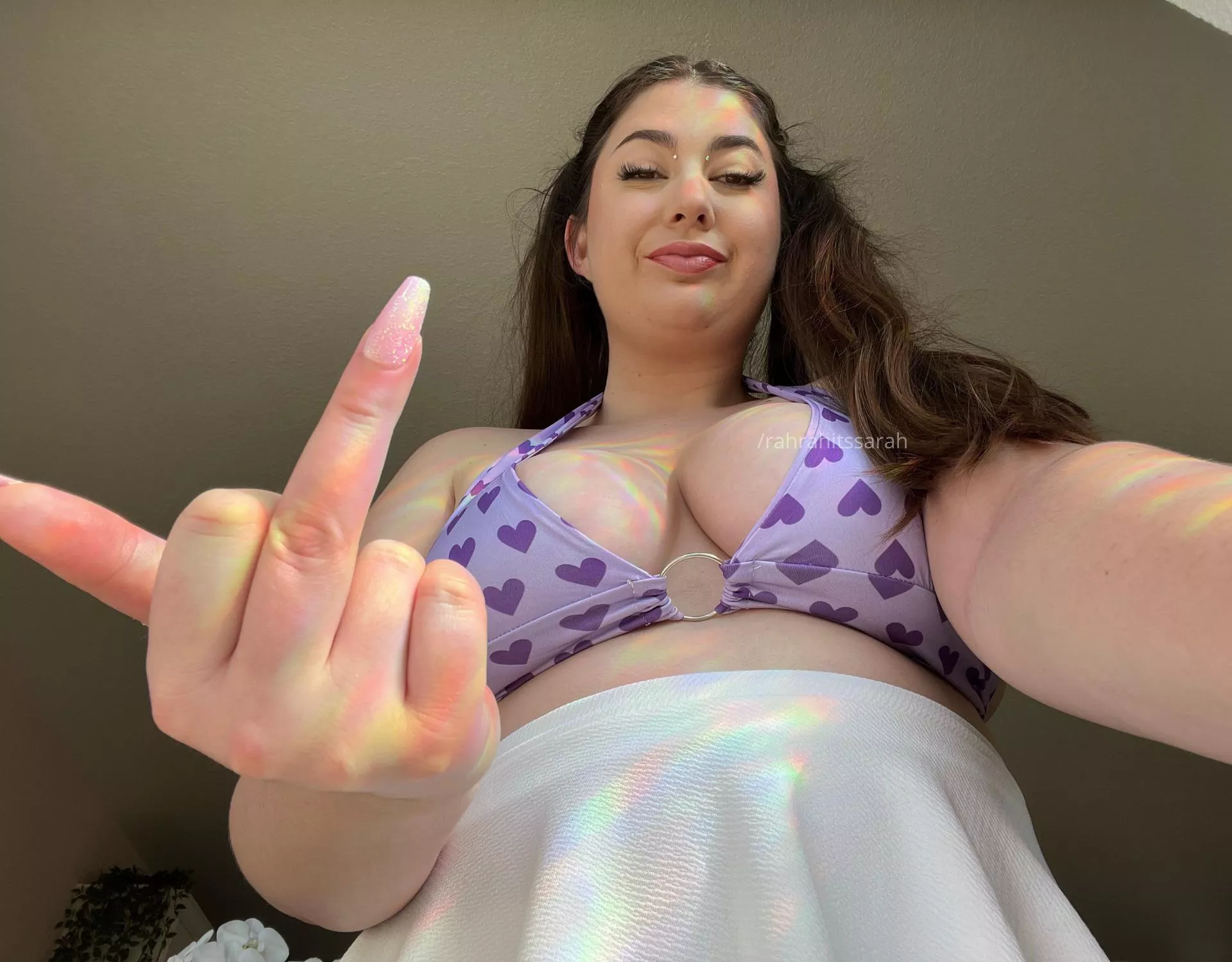 I bet my middle finger is bigger than your shrimp dick [domme]