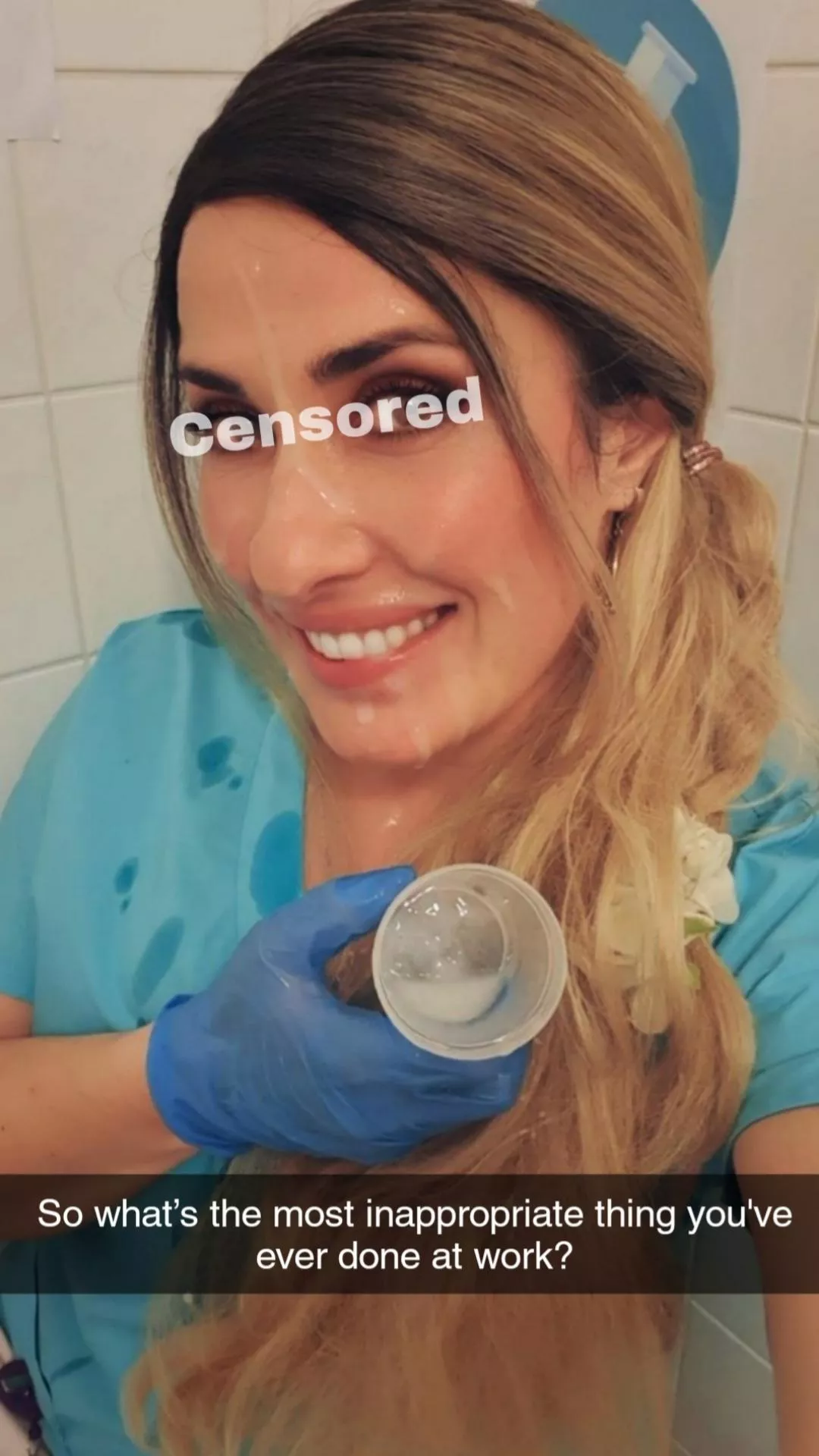 I challenge every nurse here. YES that's real CUM