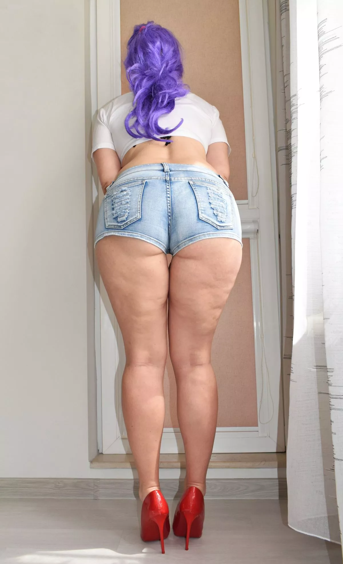 I didn't think I could fit my big ass in those tiny shorts [OC]