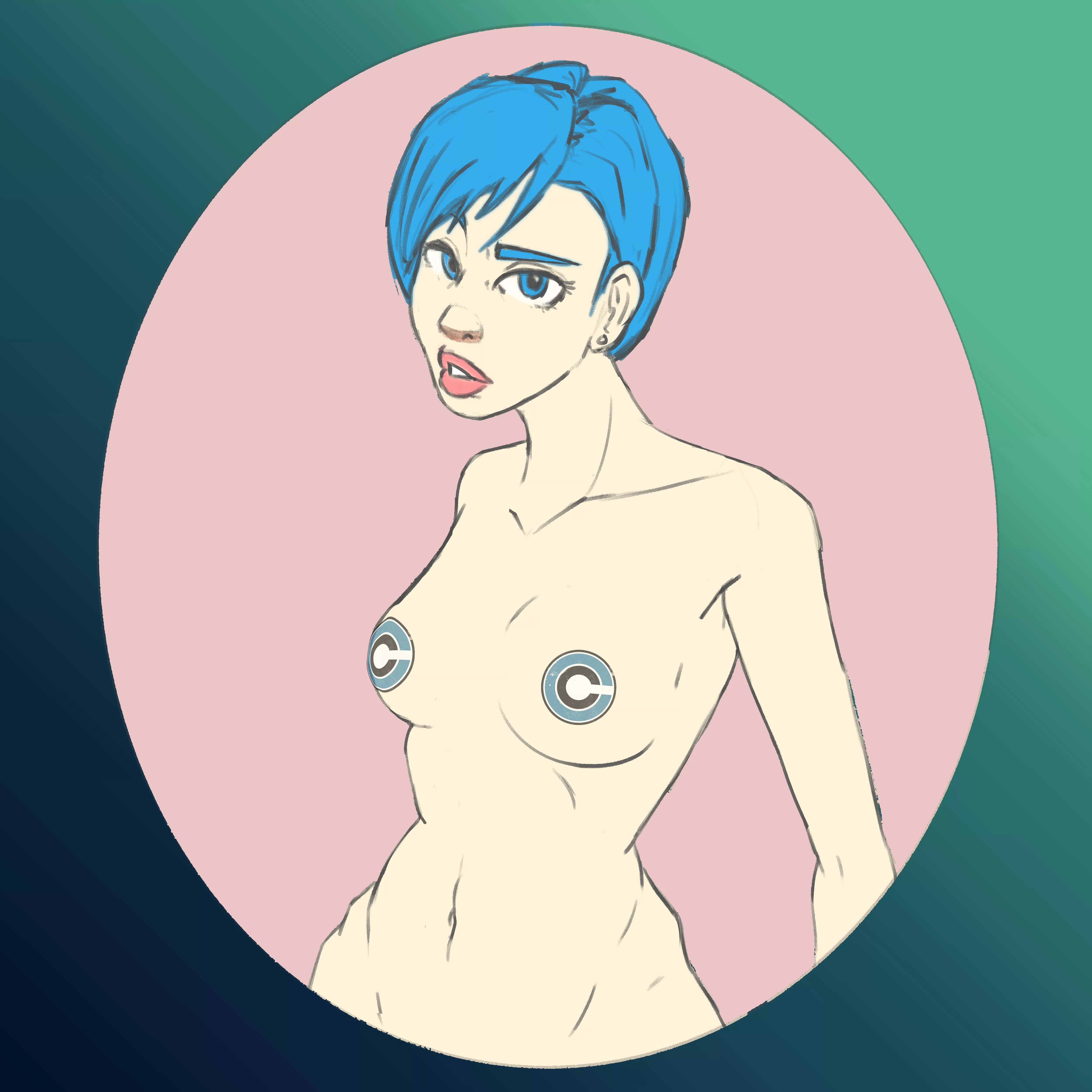 I drew bulma! First time I ever did. I think it's okay.