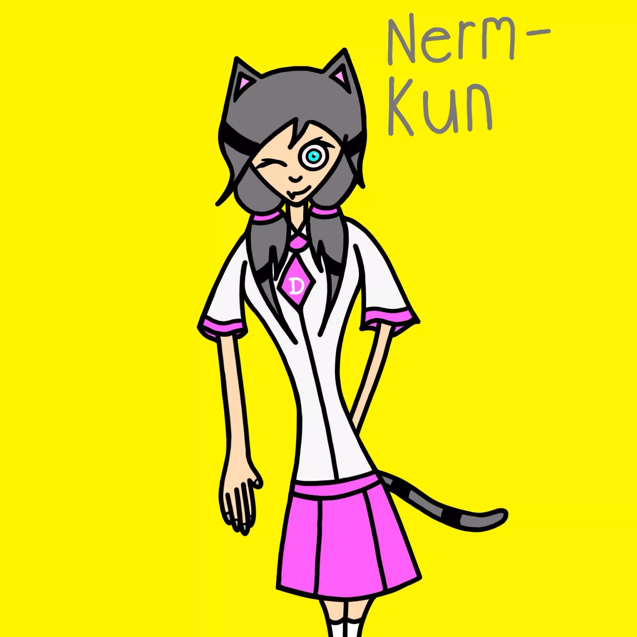 I drew Nremal From Garfield As A Cat Femboy