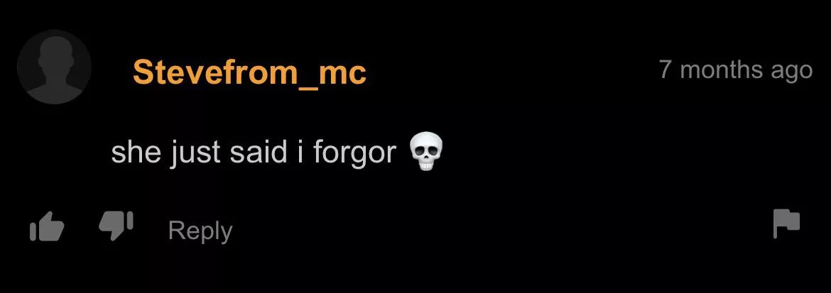 I forgor 💀