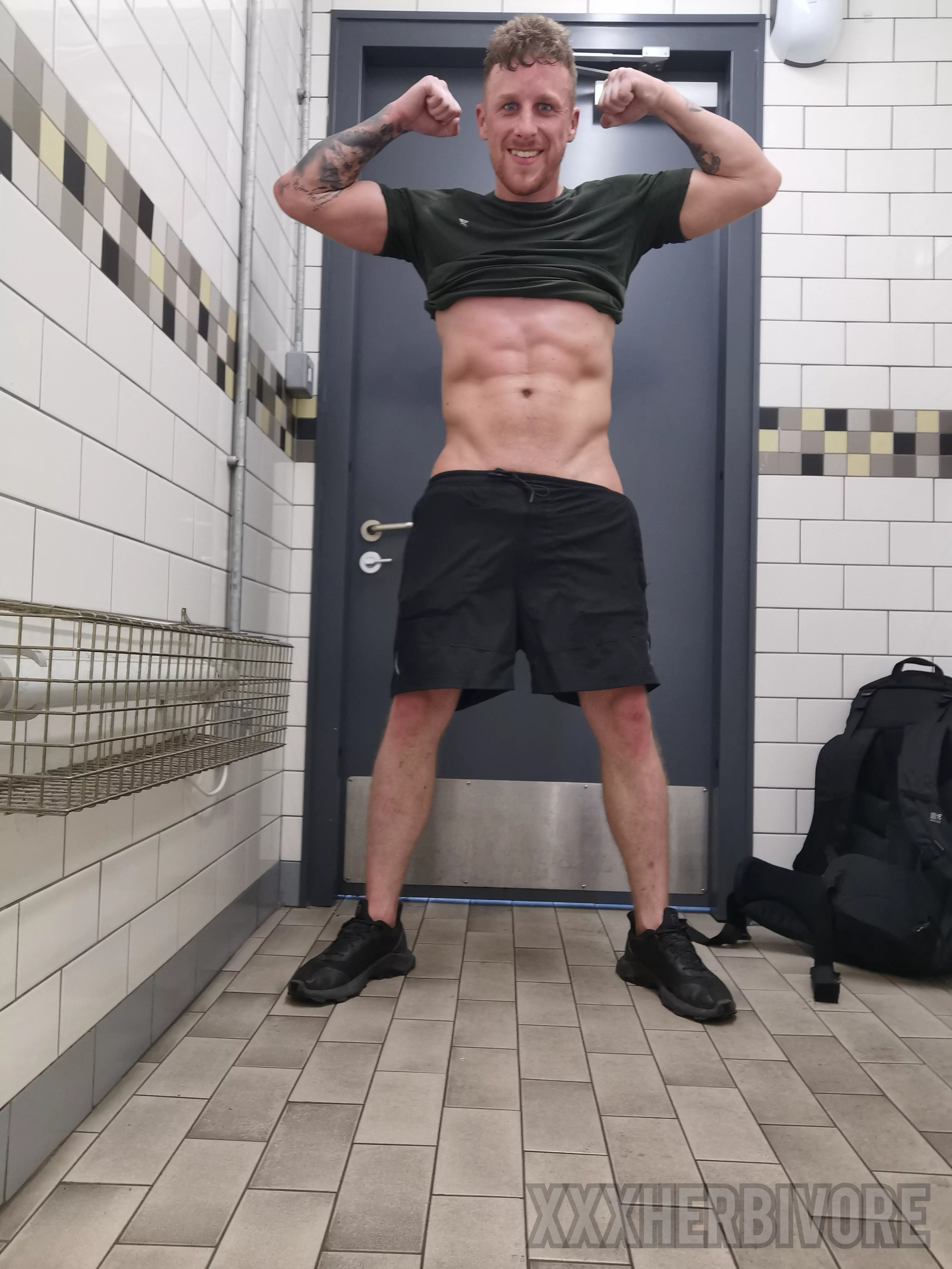 I got a bit naughty after the gym at the train station