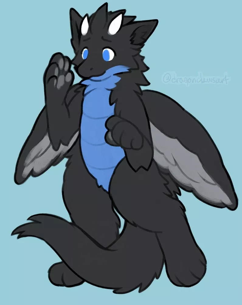 I got my first commission I love him already. (🎨@dragonclawsart on twitter)