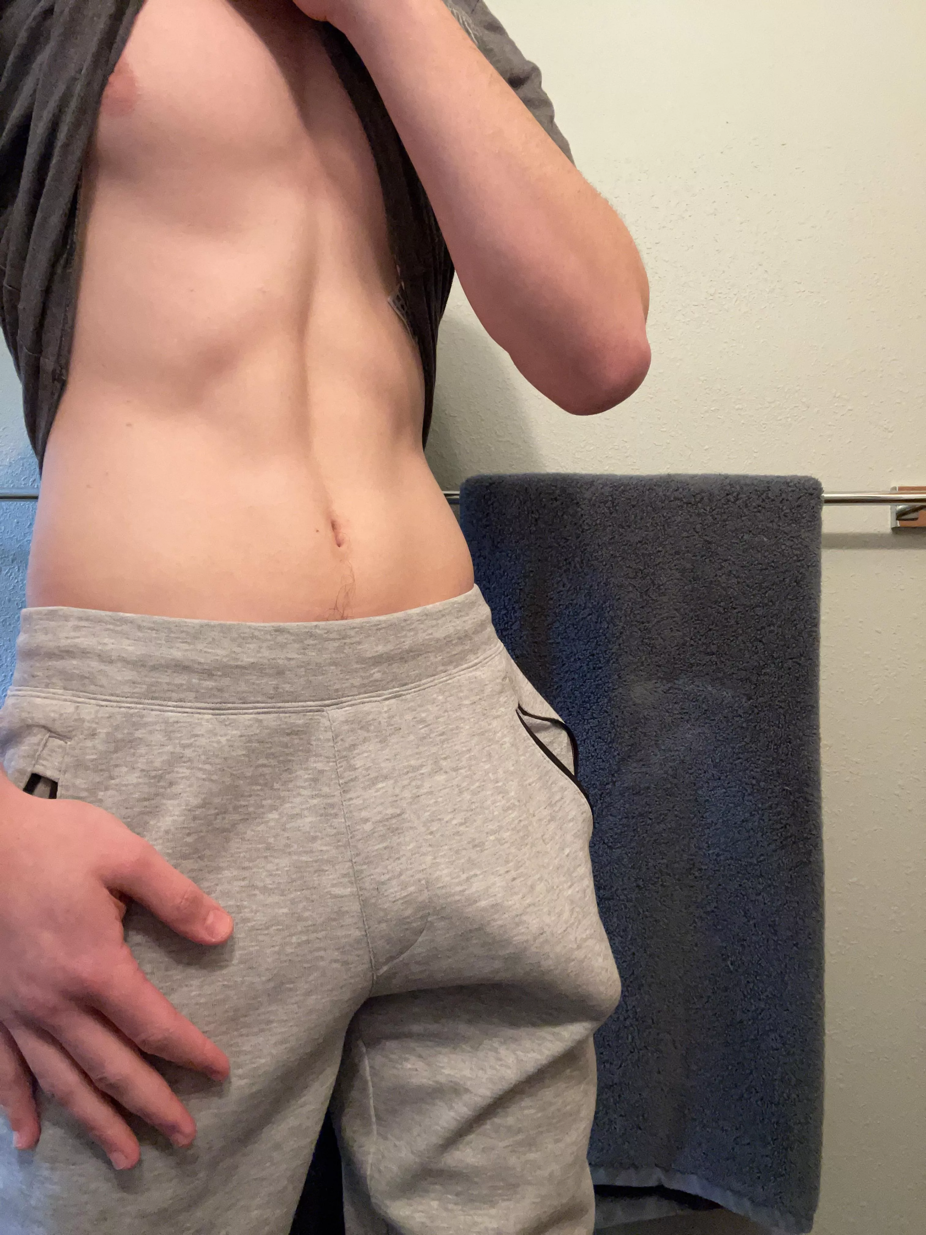 I hear people like grey sweatpantsâ€¦