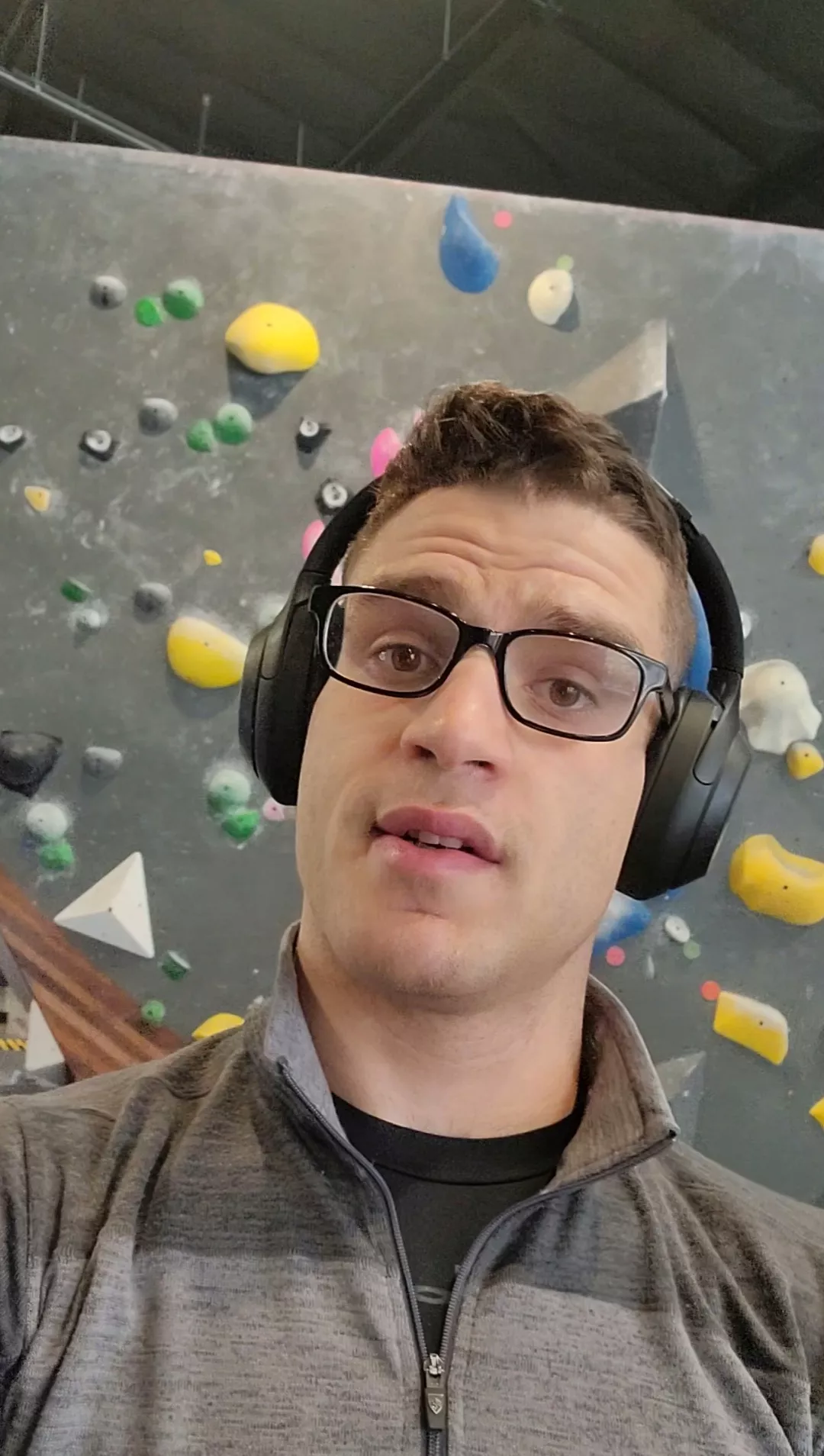 I keep sending my friends videos about climbing. When they don't want to join, I send them more videos explaining why they need to climb with meðŸ¤£ who could say no to this face? ðŸ¥ºðŸ˜†