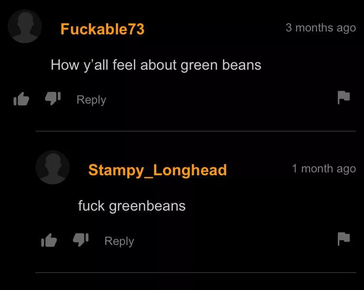 I like my money green, not my beans