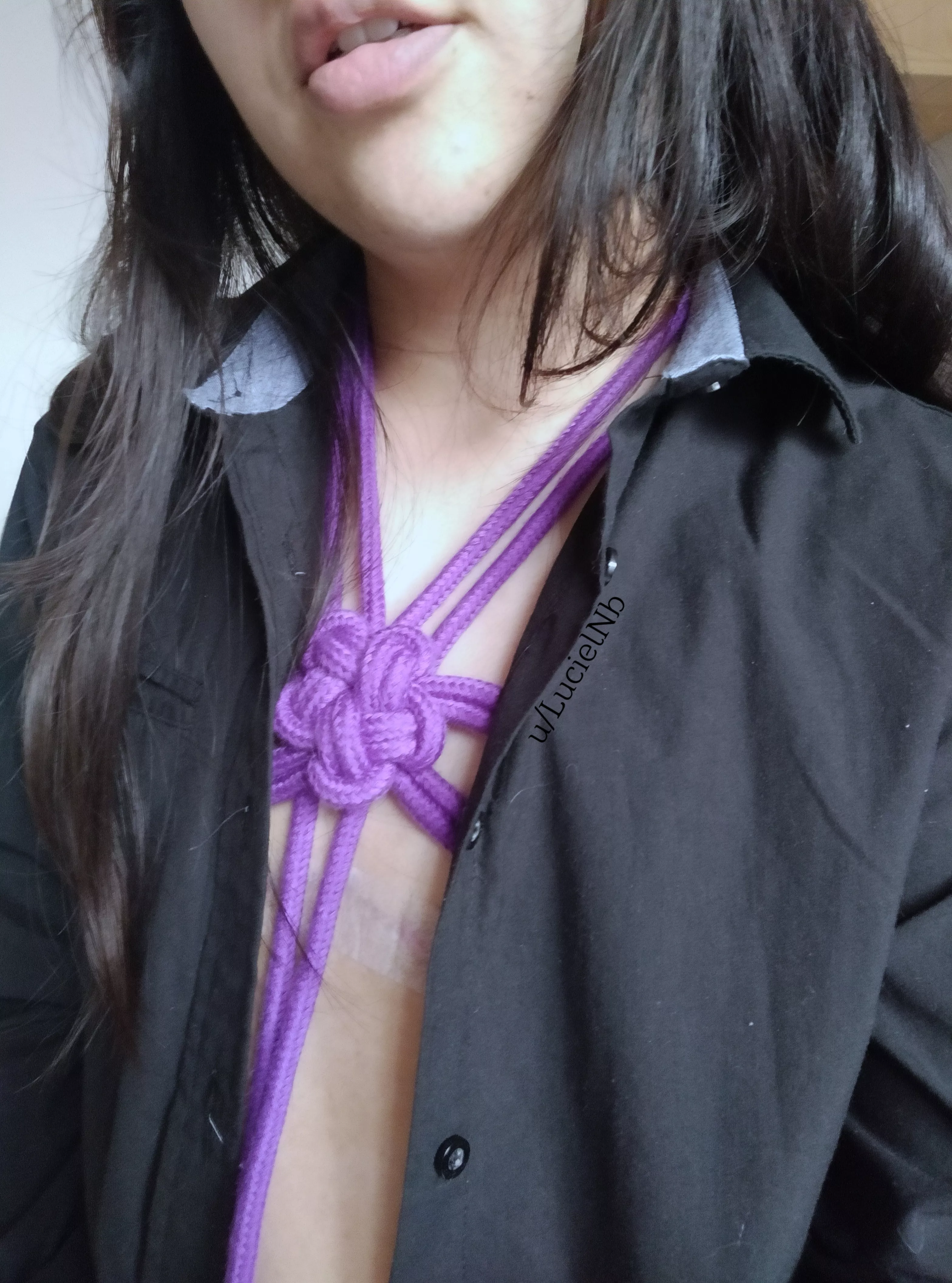 I like to hide some shibari under my clothes before going out