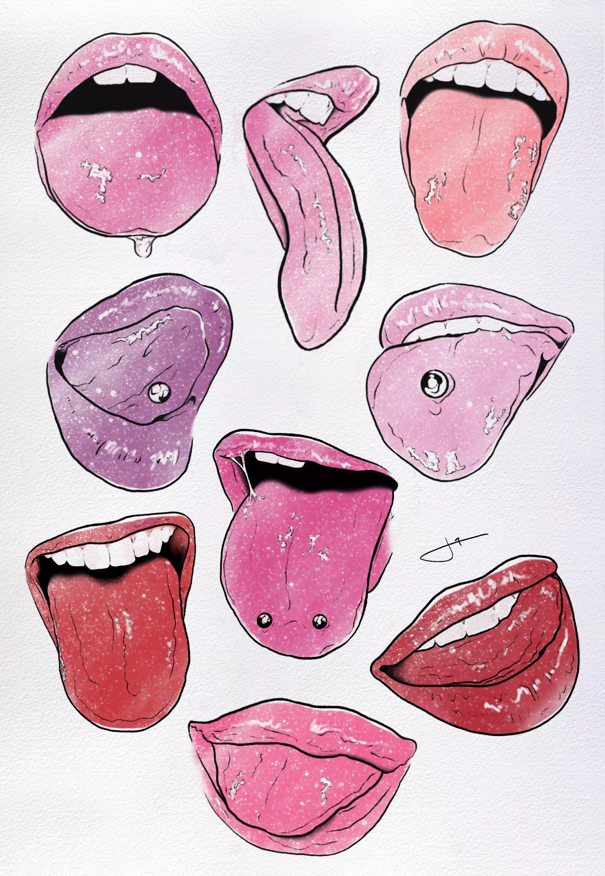 I like tongues, digital, by me