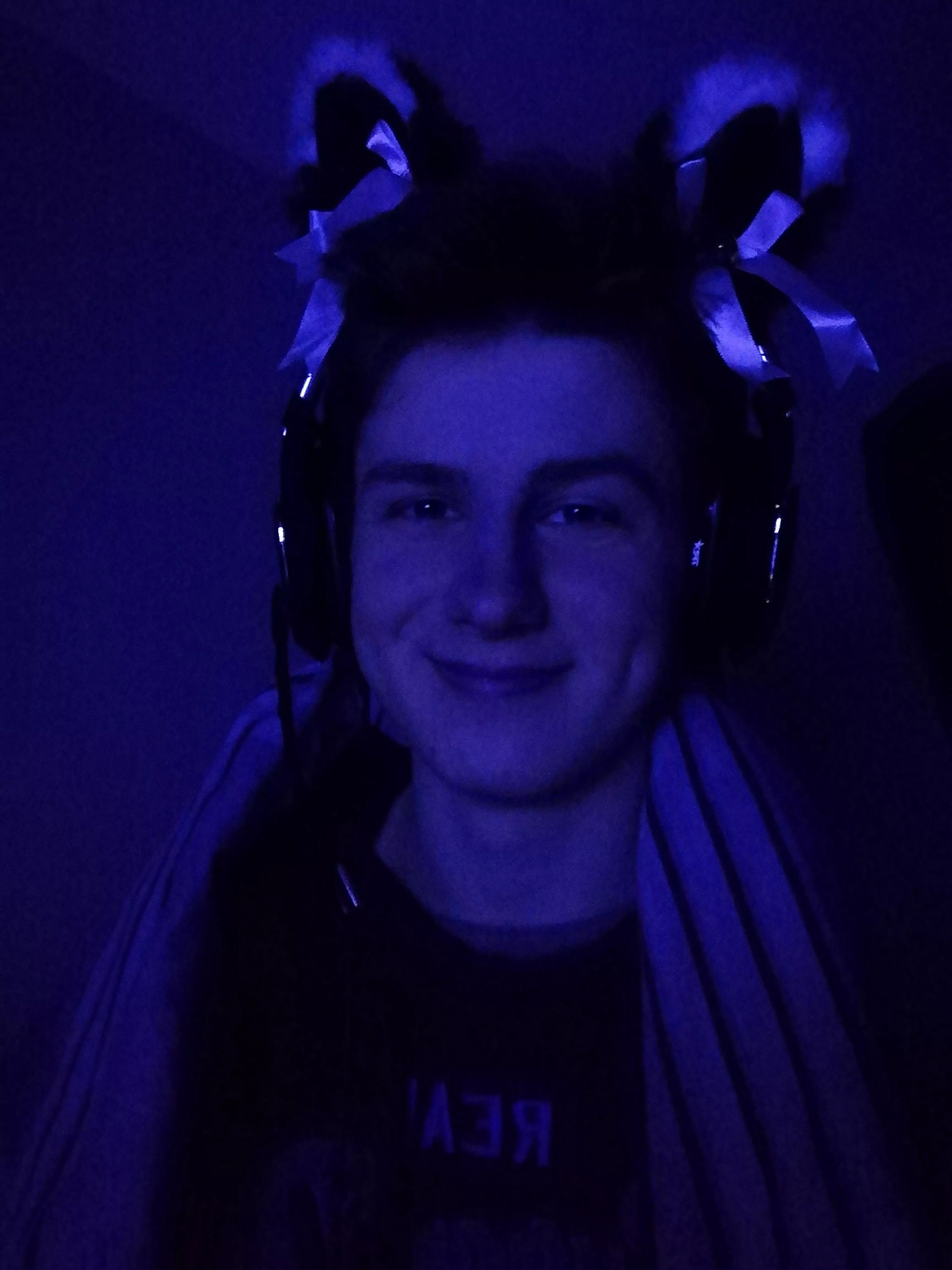 I love gaming in the dark, it's probably bad for my eyes though