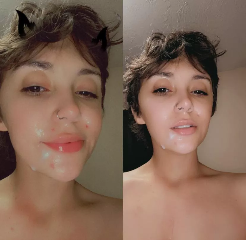 I love hot cum all over my face! [OC][I respond!]