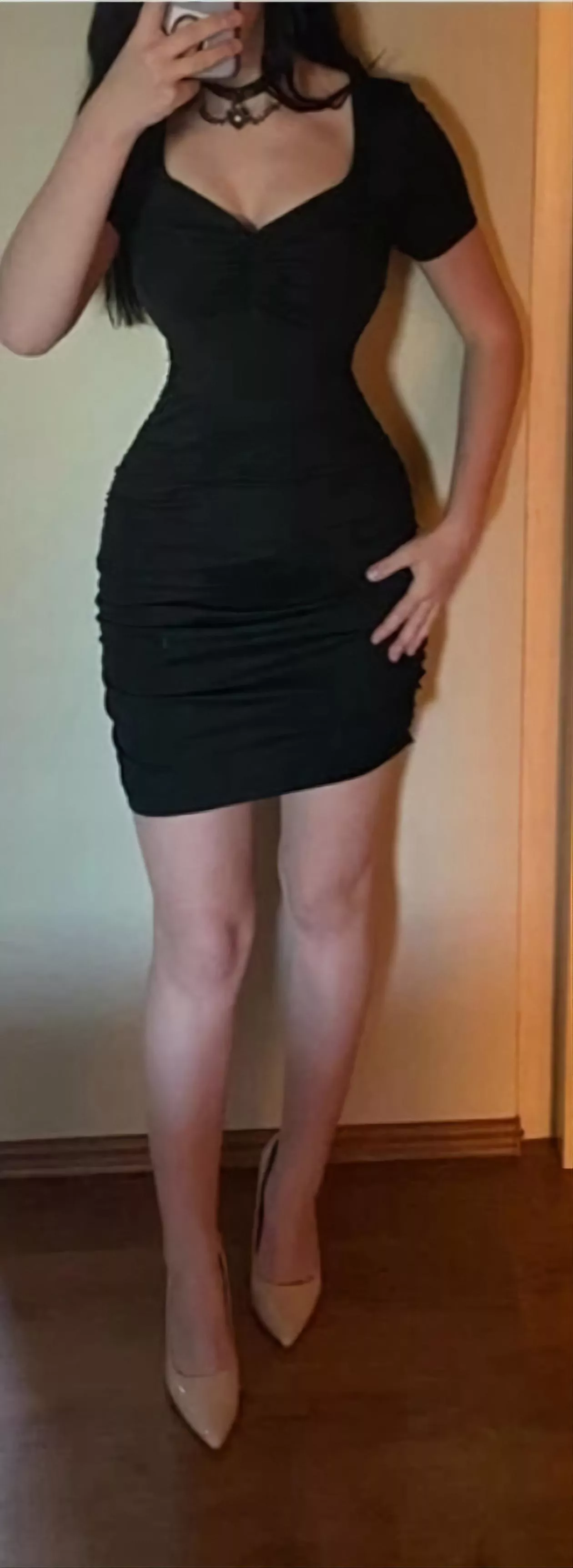 I love how tight this dress is