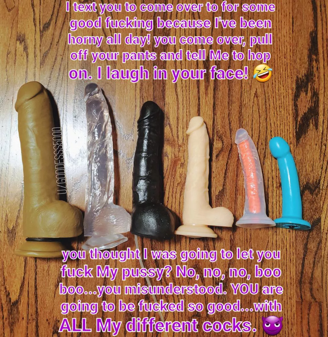 I love putting My Goddess cock collection to good use! ðŸ˜ˆ