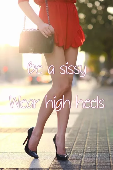 I love the feeling of wearing high heels!