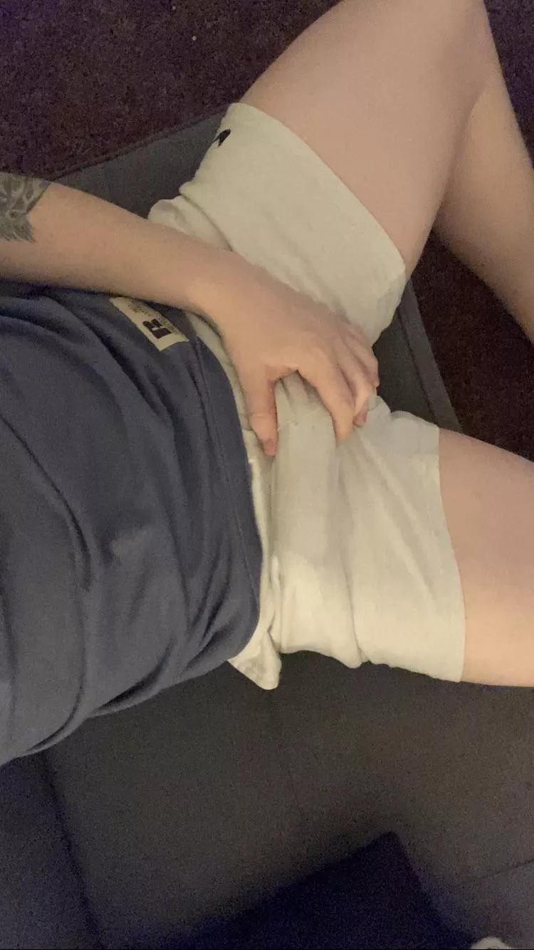 I love the way my cock looks in cloth shorts