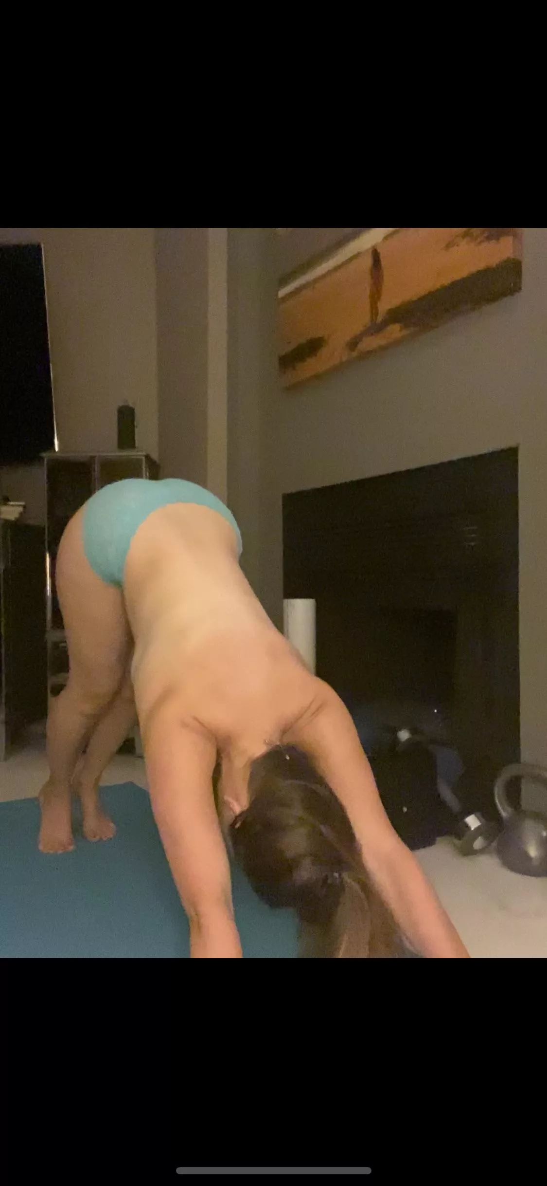 I love topless yoga.