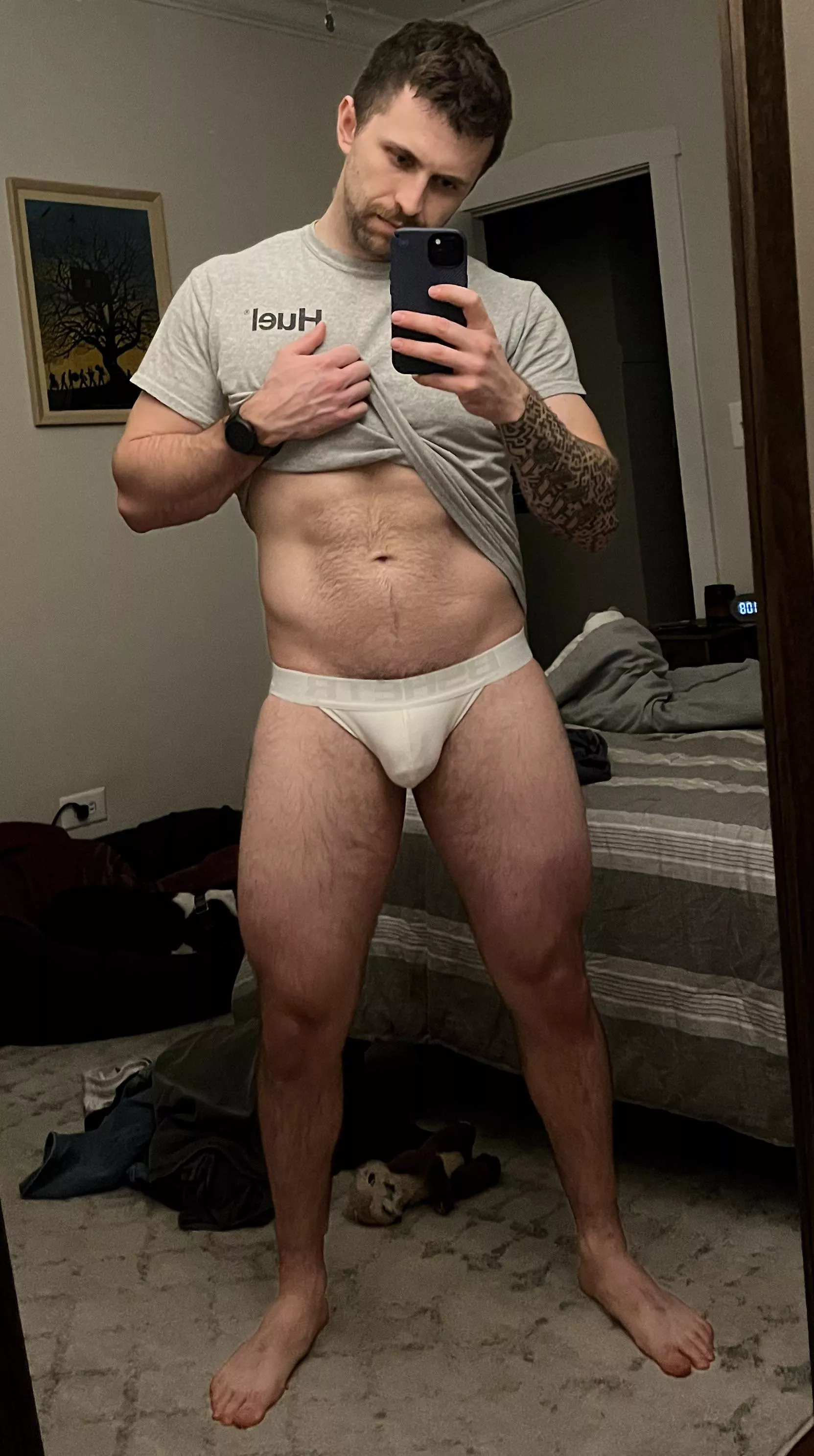 I love wearing jocks to the gym