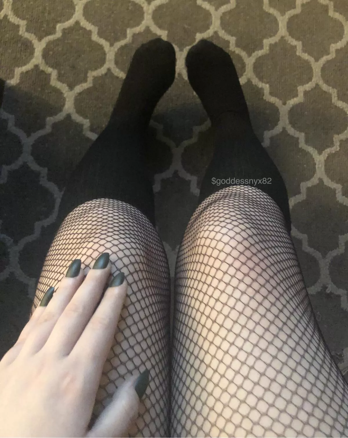 I love wearing socks over my fishnets 🖤