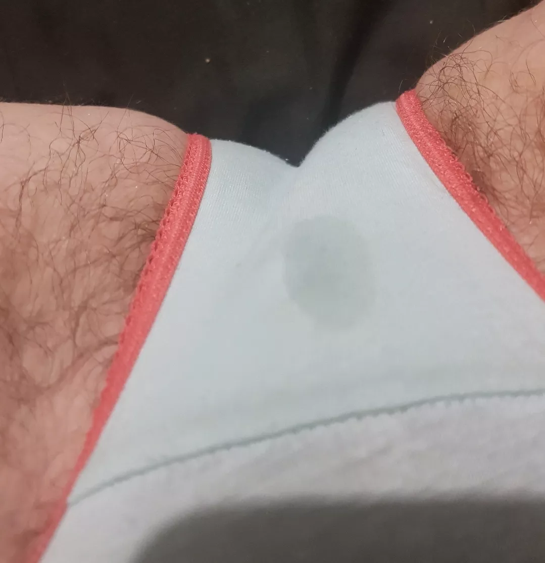 I love when panties cant contain the hair (also a bonus wet spot)