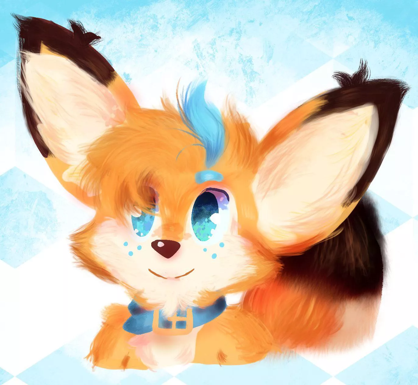 I made some extra fluffy art of my sona! :D